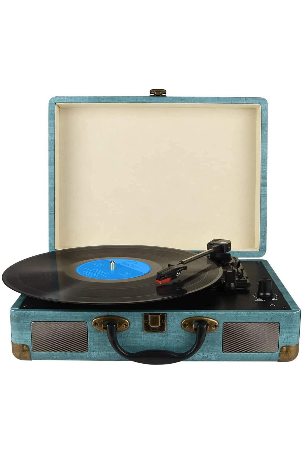 Victrola Vintage 3 Hızlı Bluetooth Taşınabilir Bavul Plak Çalar Dahili Hoparlörlerle