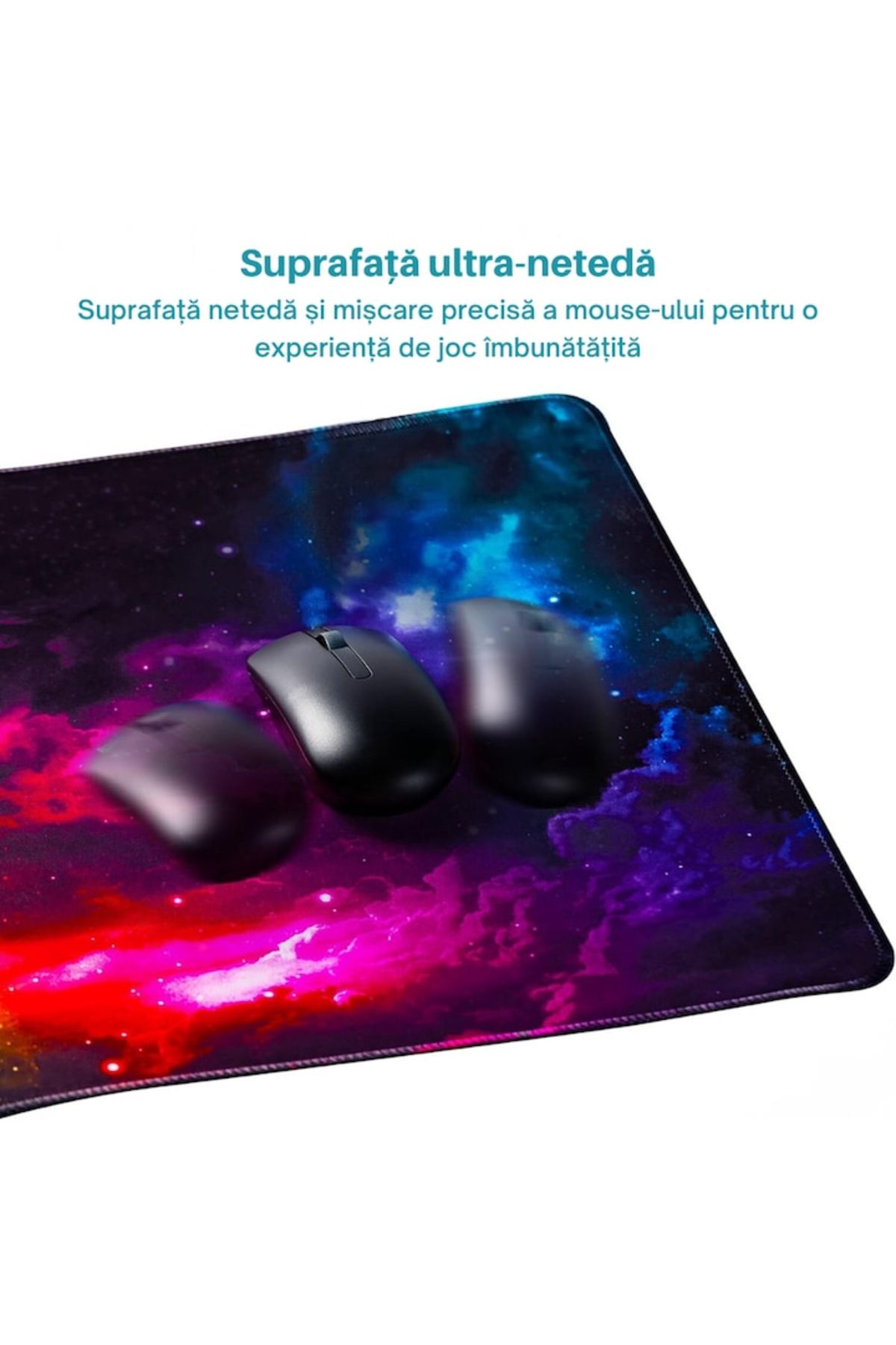 varioshop-VarioShop® gaming mousepad, cosmos model, made of flexible, non-stick material, r 4