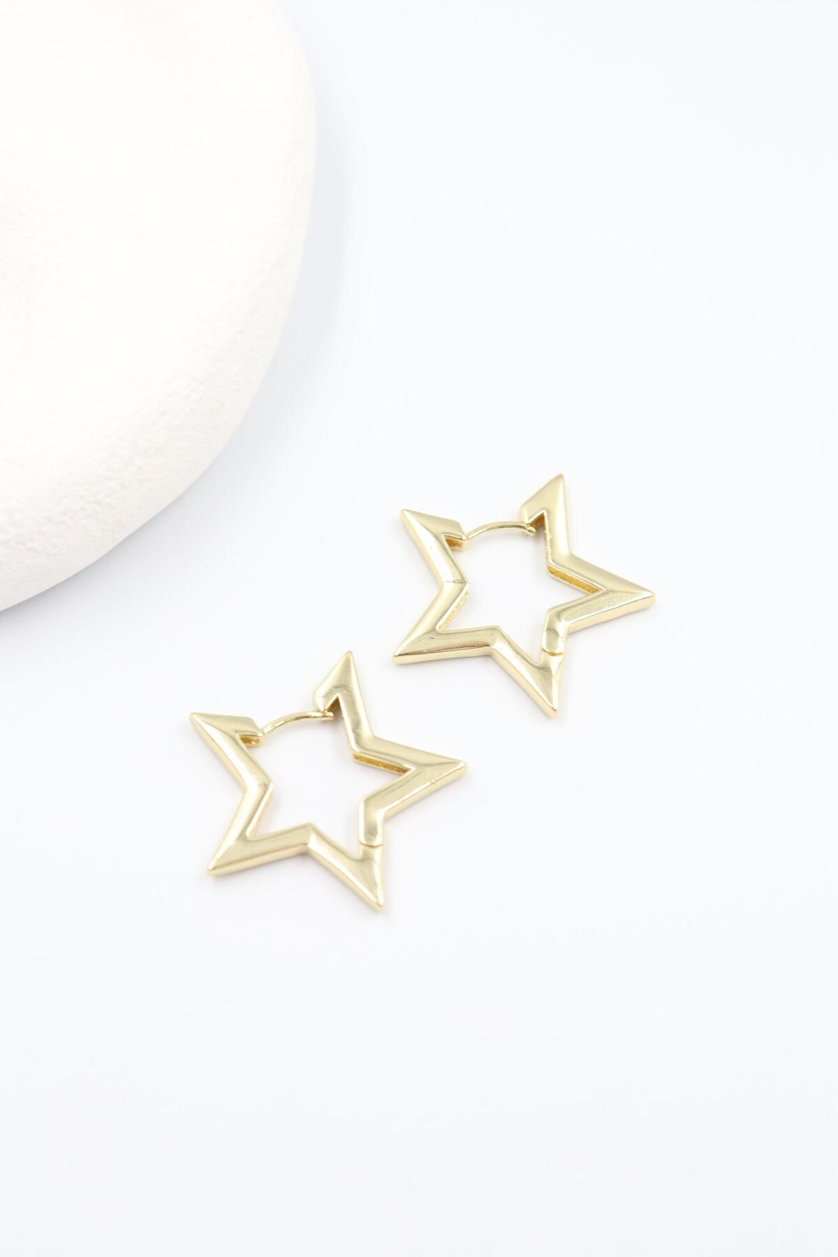 BY CANSU ACCESSORİES Vernazza Gold Küpe (14k)