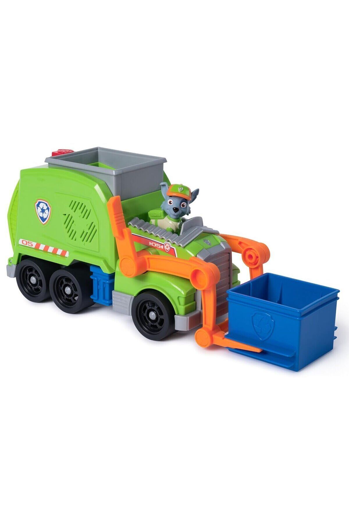 Spin Masters SPM-6071248 PaW Patrol Rocky ile Crush N Roll Geri Dönüşüm Kamyonu