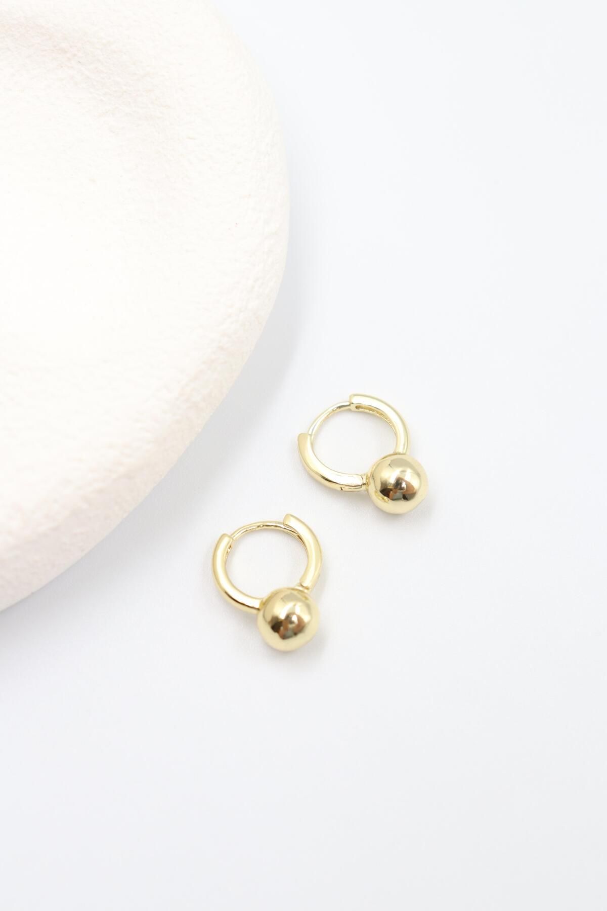 BY CANSU ACCESSORİES Valentina Gold Küpe (14k)