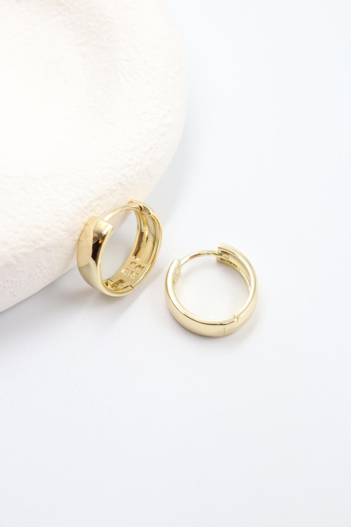 BY CANSU ACCESSORİES Barbara Gold Küpe (14k)