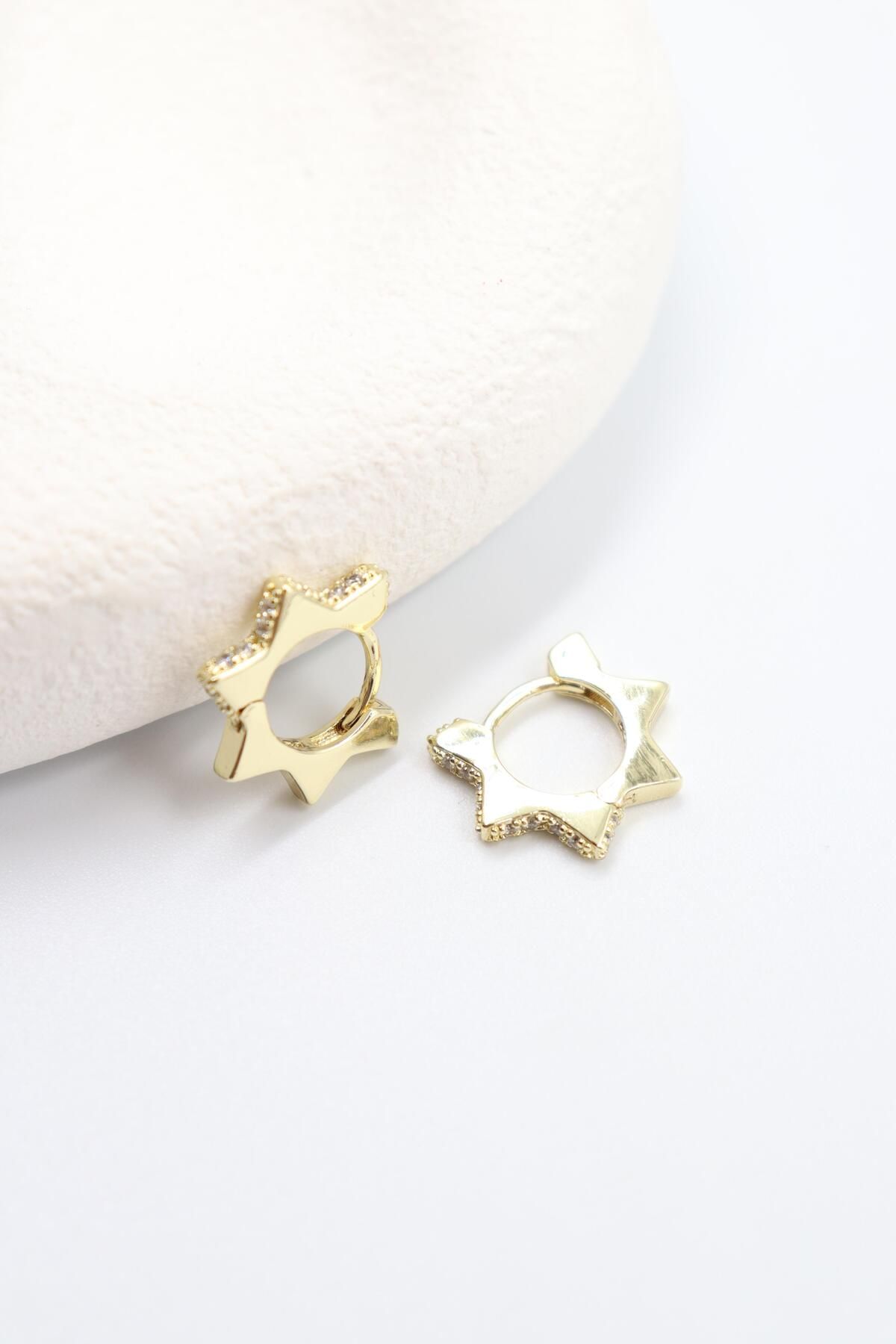 BY CANSU ACCESSORİES Marina Gold Küpe (14k)