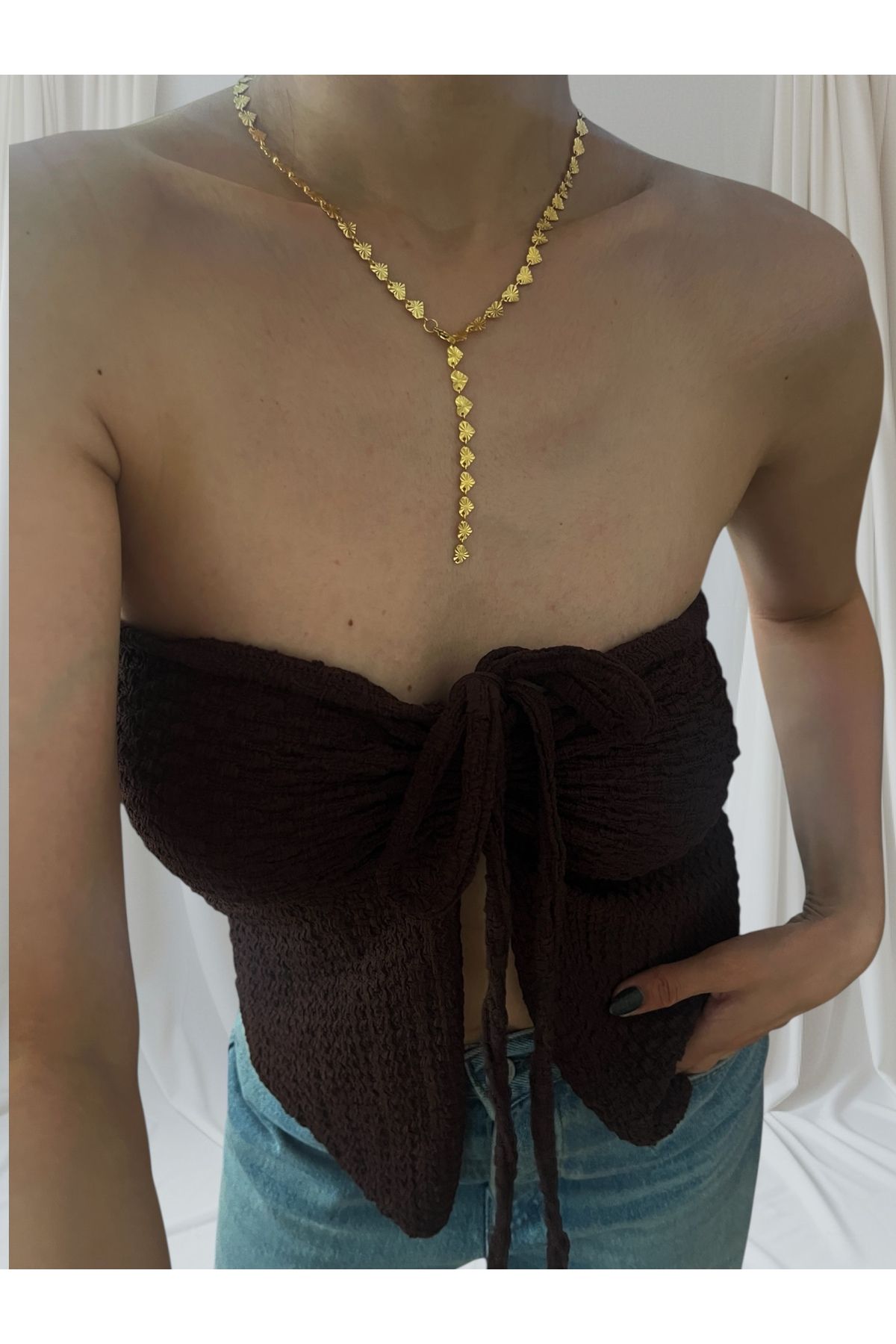 Hoop jewelery kalp pul y kolye