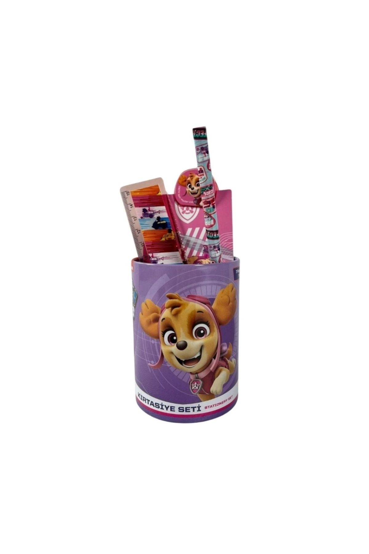 Eng Nessiworld Paw Patrol Metal Kalemlikli 7 Parça Kırtasiye Seti