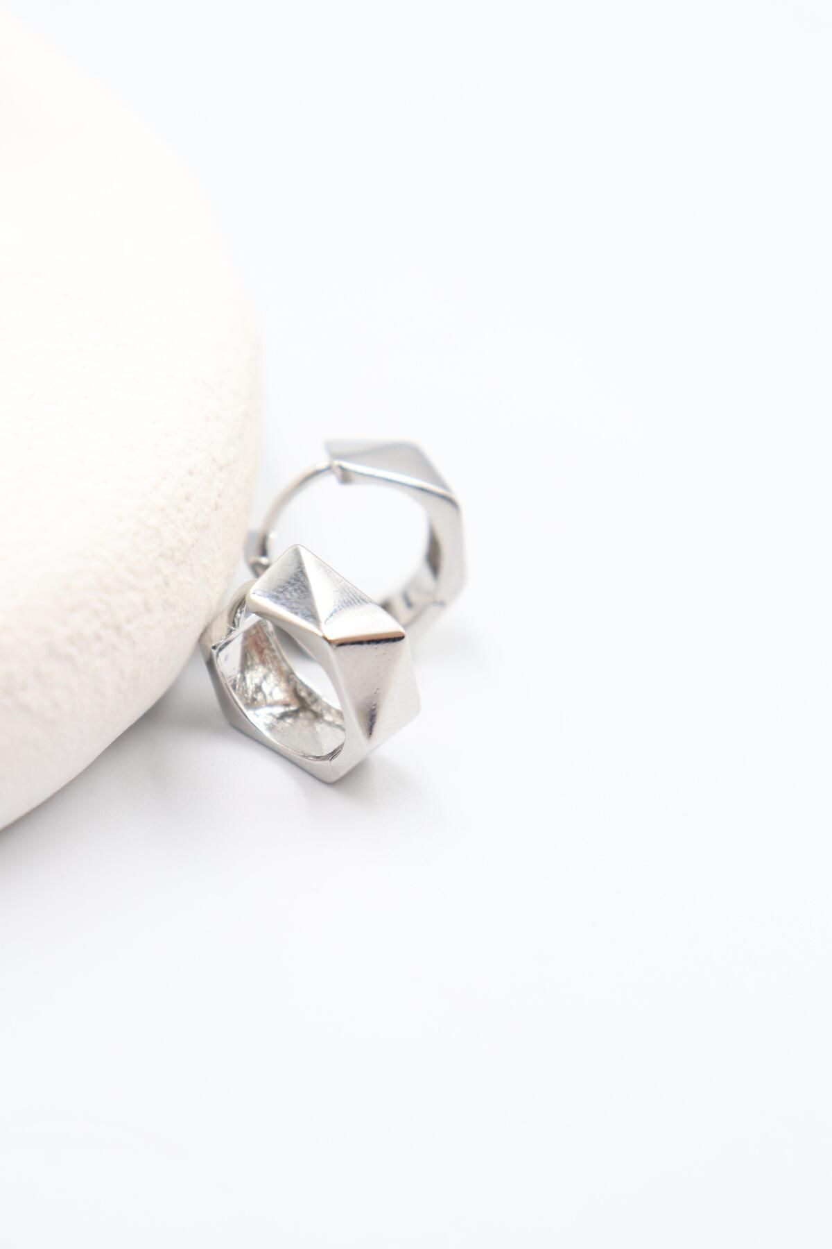 BY CANSU ACCESSORİES Lara Silver Küpe