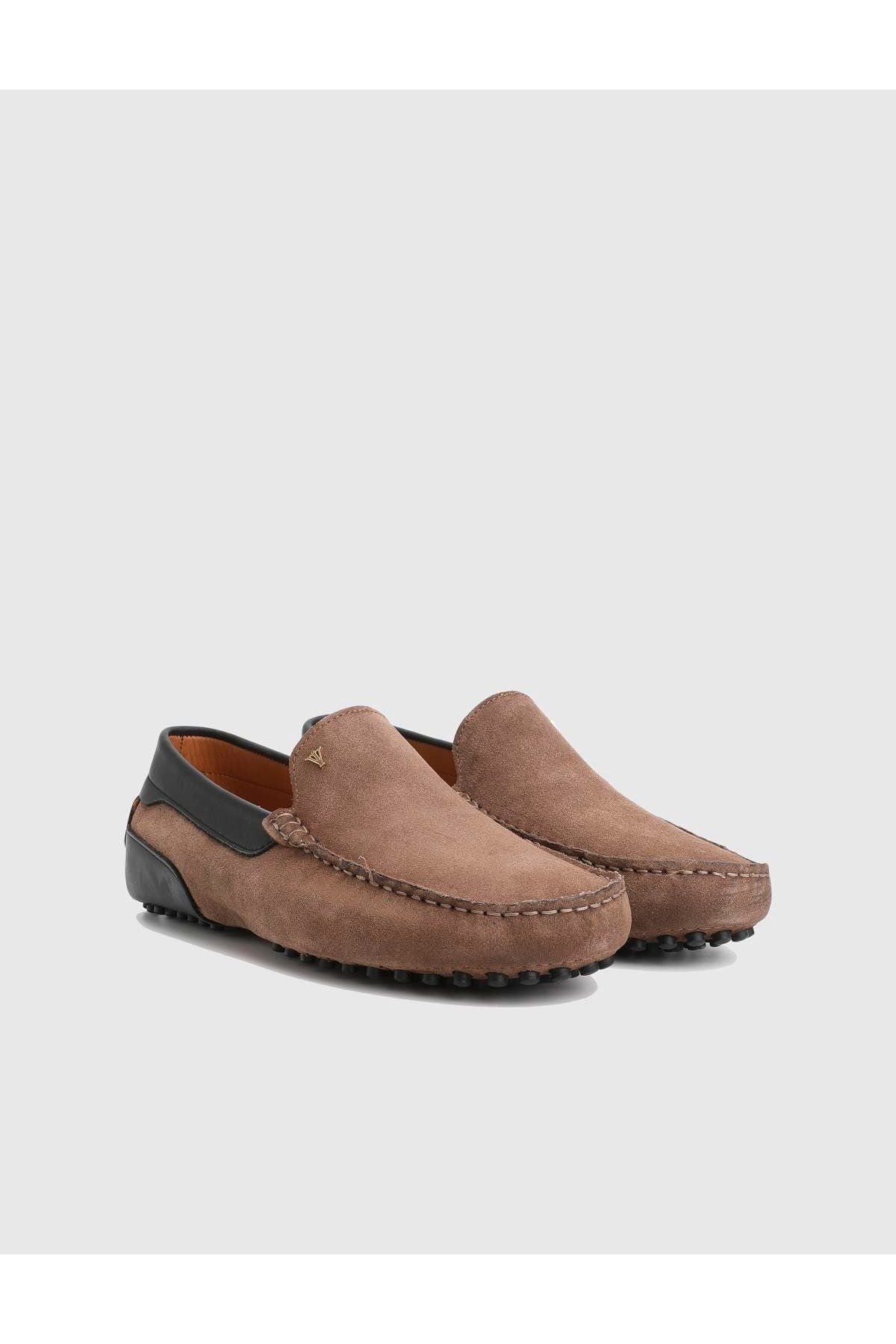 İLVİ Mackay Hakiki Süet Deri Vizon Erkek Loafer