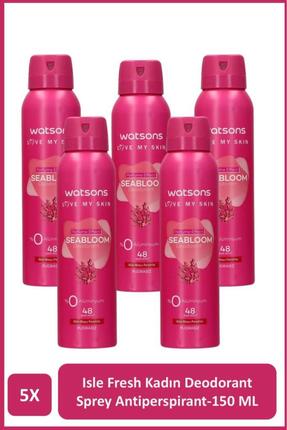 Watsons Seabloom Deodorant Sprey Kadın Pudrasız 5x150ml