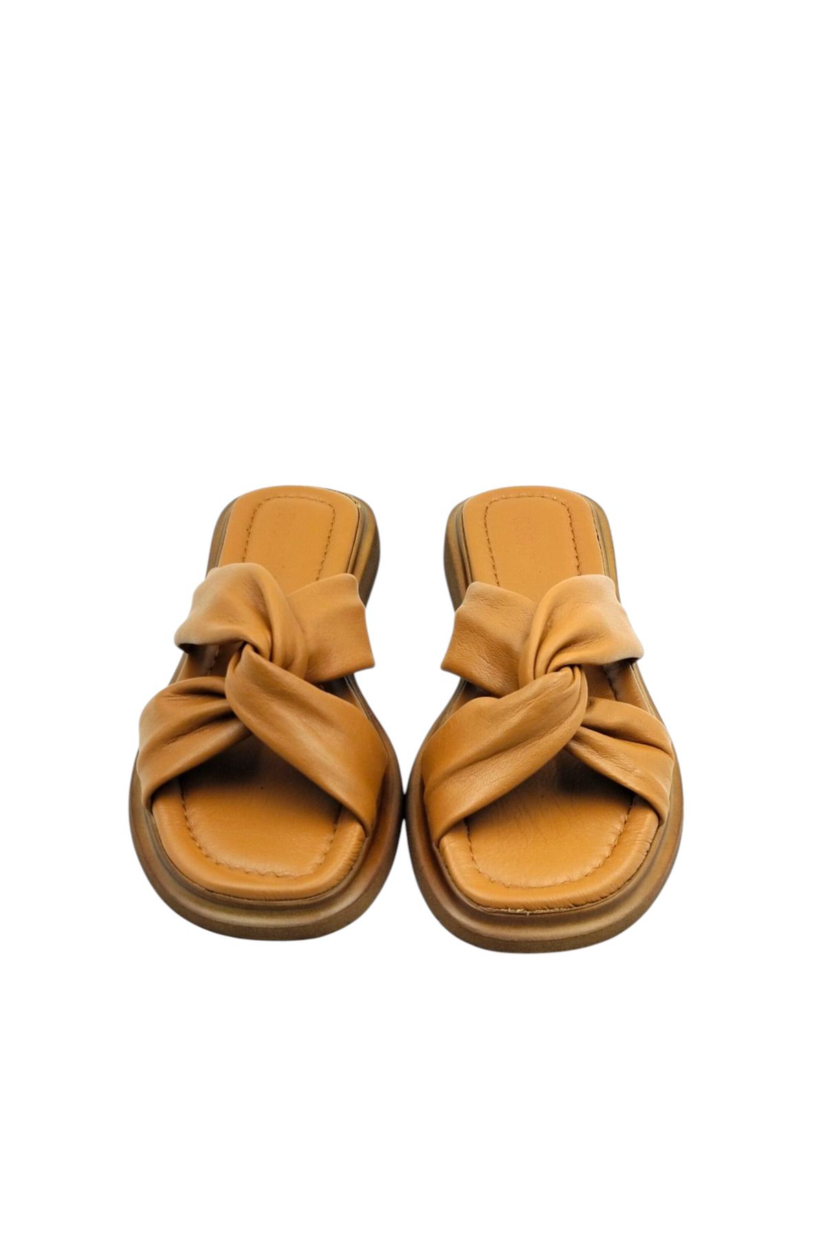 Escarpinshoes KADIN HAKİKİ DERİ BANTLI ŞIK GÜNLÜK TERLİK