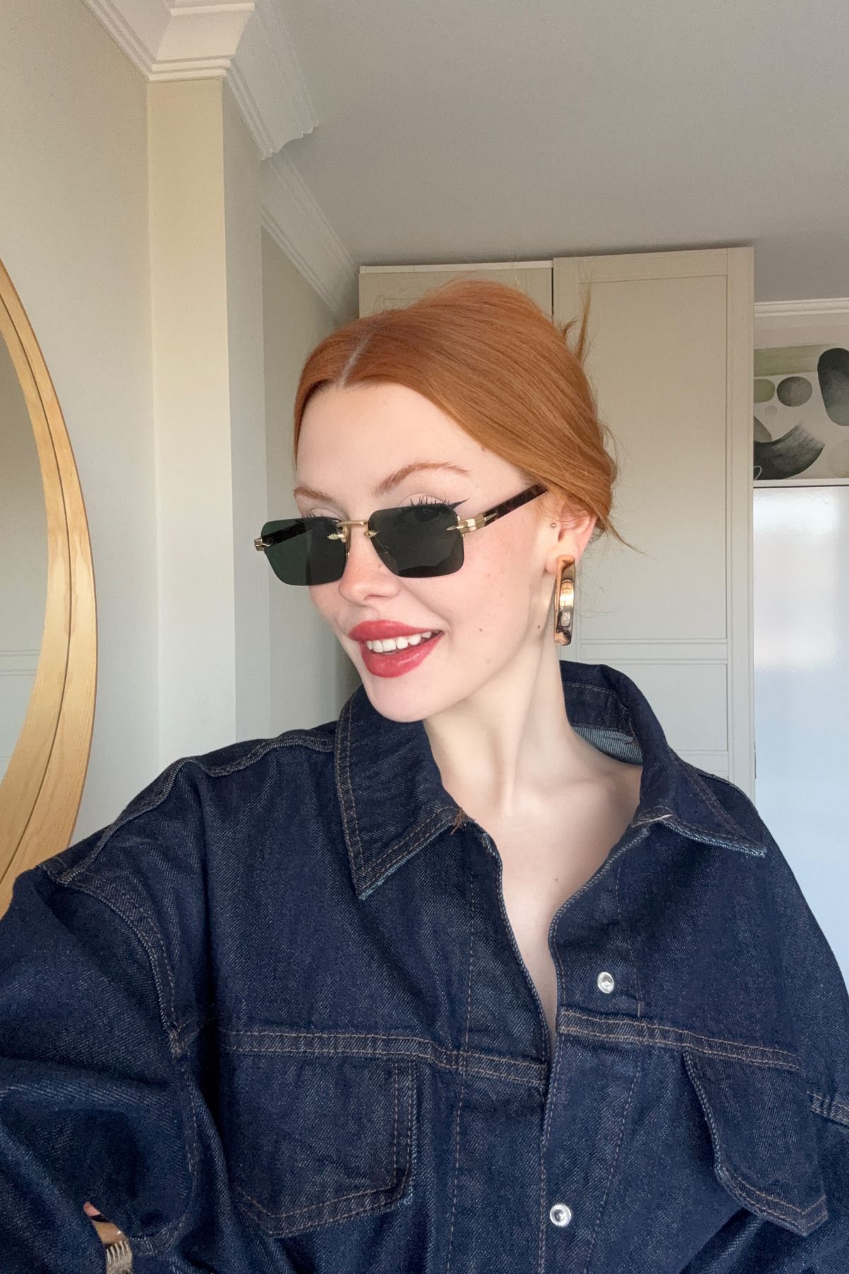 FALAN EYEWEAR Siora Kadın Güneş Gözlüğü Leopar Yeşil