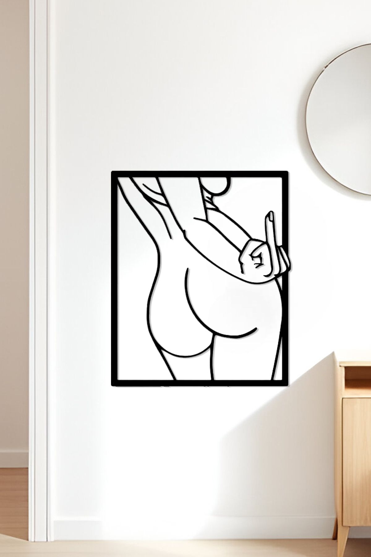 oalpo Modern Dekoratif Tablo, Dolap, Duvar ve Kapı Üzerine Uygun, 3D Baskı, 20cm