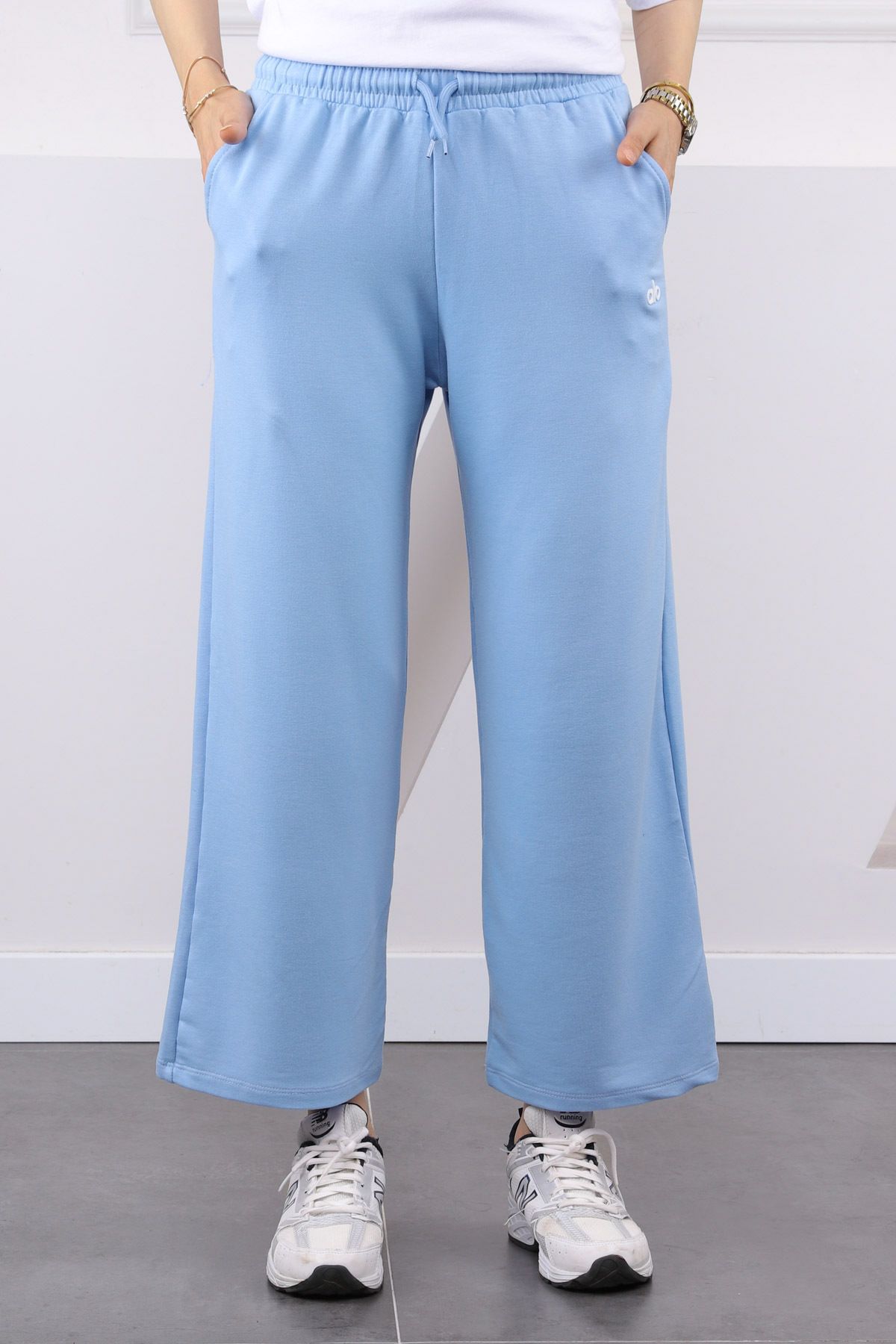İmajButik Bebe Mavi Bel Lastikli Modal Eşofman Altı
