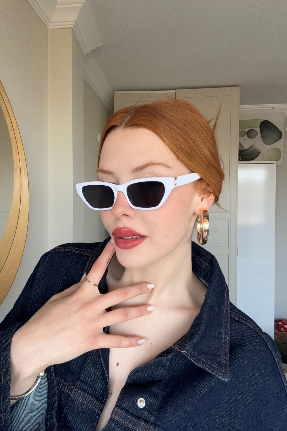 FALAN EYEWEAR Viyonze Kadın Güneş Gözlüğü Beyaz