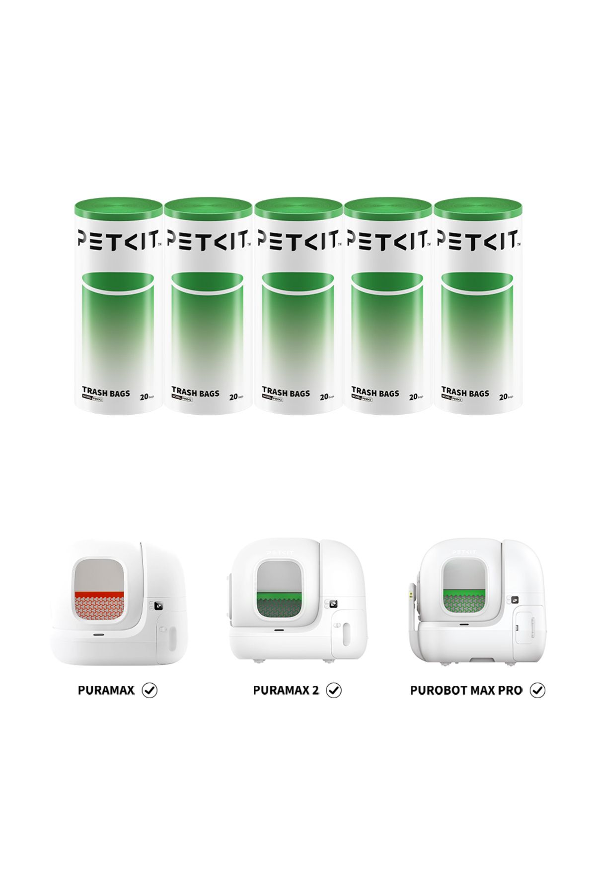Petkit Max, Max2 ve Max Pro Modelleri İçin Dayanıklı Çöp Torbası