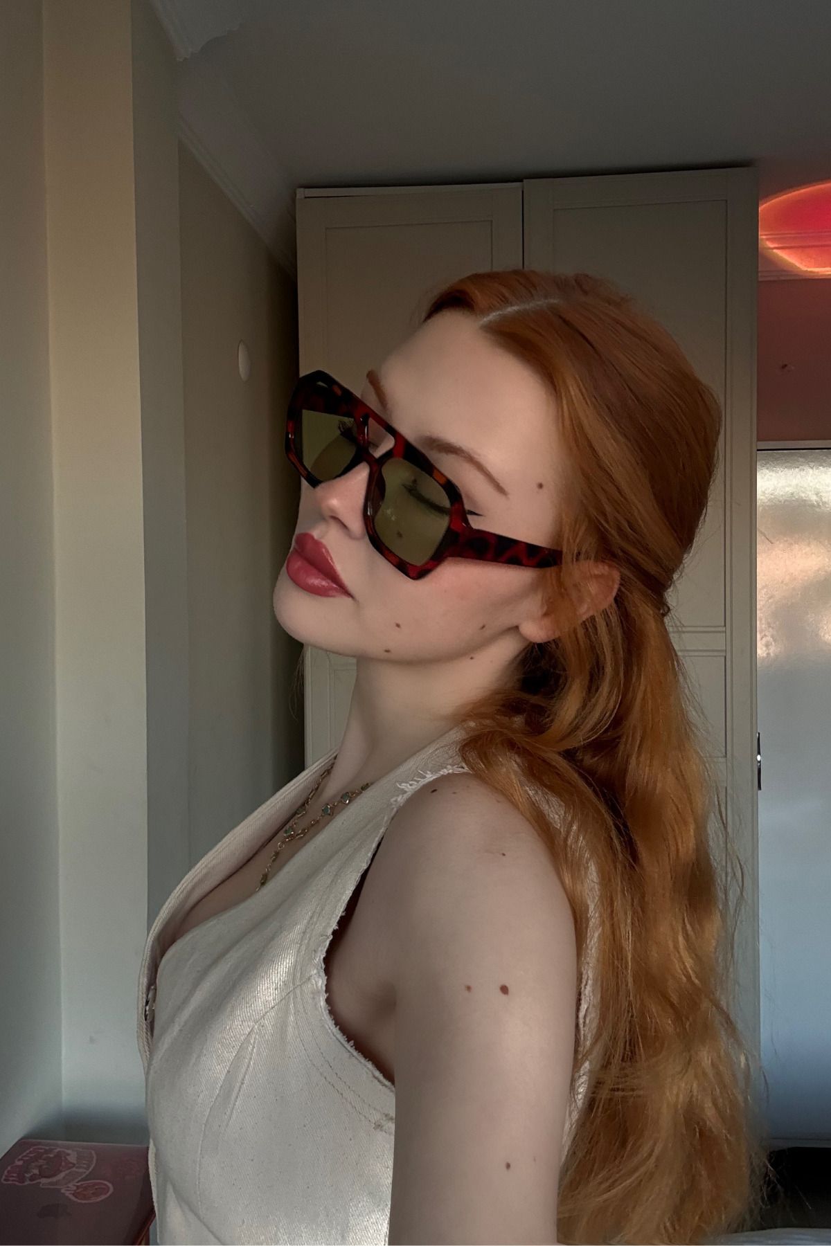FALAN EYEWEAR Tunny Kadın Güneş Gözlüğü Leopar Yeşil