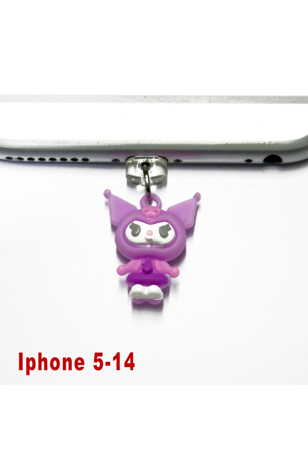 BK Design Iphone 5-14 3D Silikon Figürlü Telefon Uyumlu Şarj Portu Toz Tıpası Toz Tıkacı Charm IPSL2003