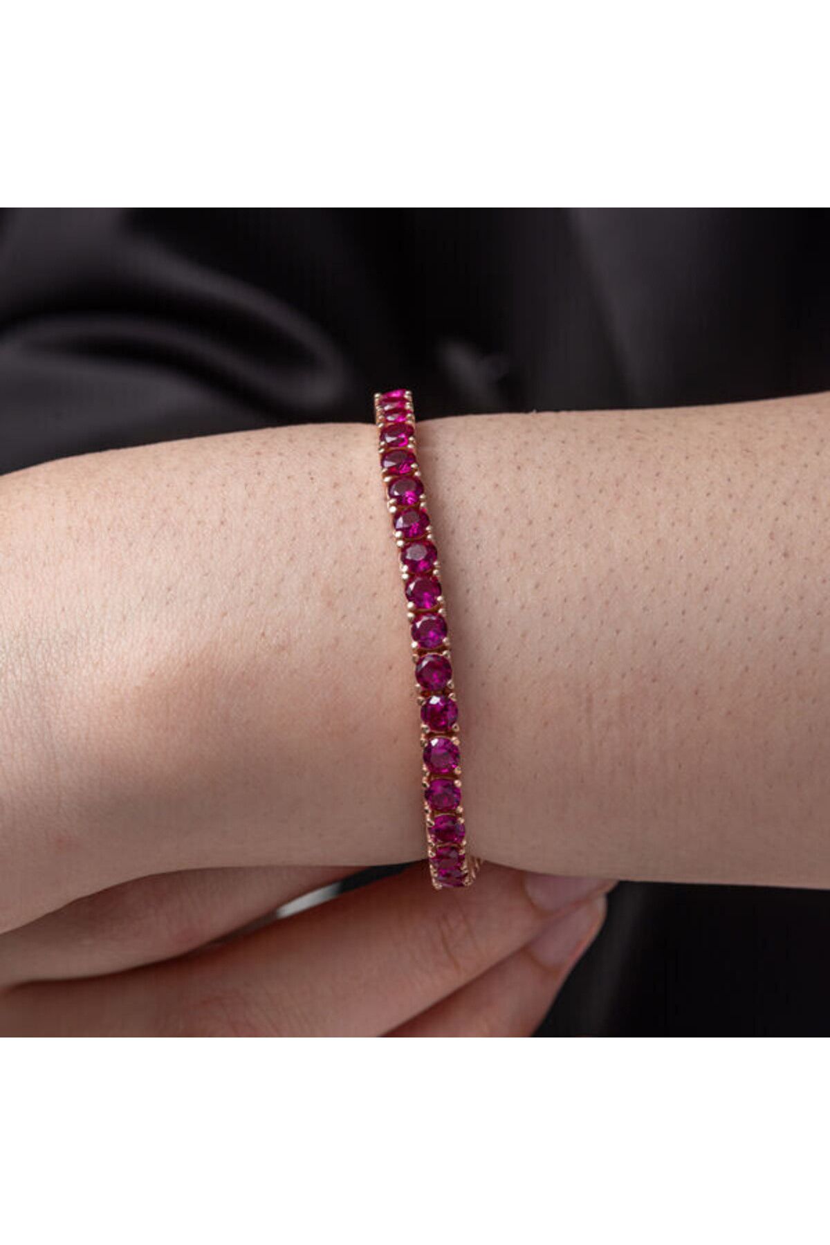 shop Su Yolu Pembe 925 Ayar Gümüş Bileklik