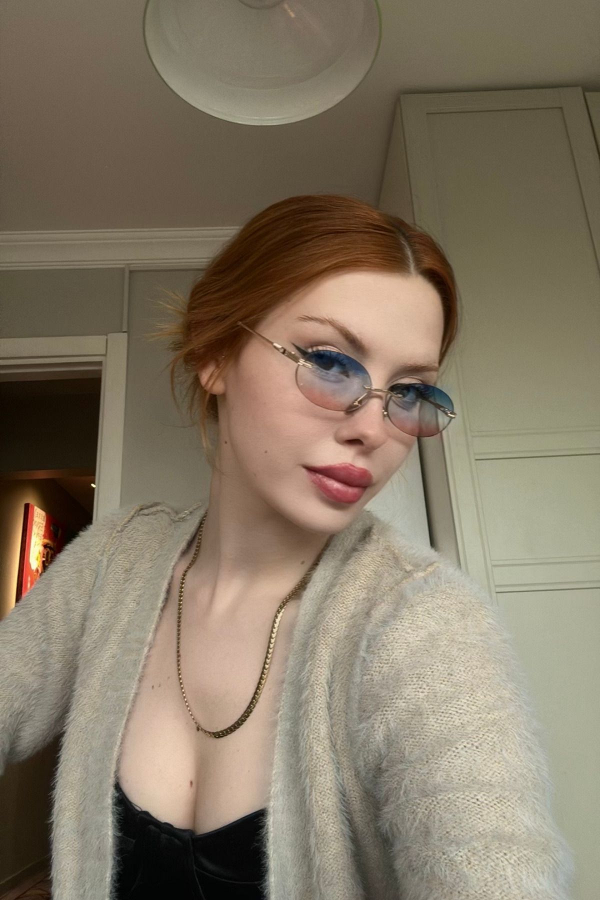 FALAN EYEWEAR Elarin Kadın Güneş Gözlüğü Turkuaz Degrade
