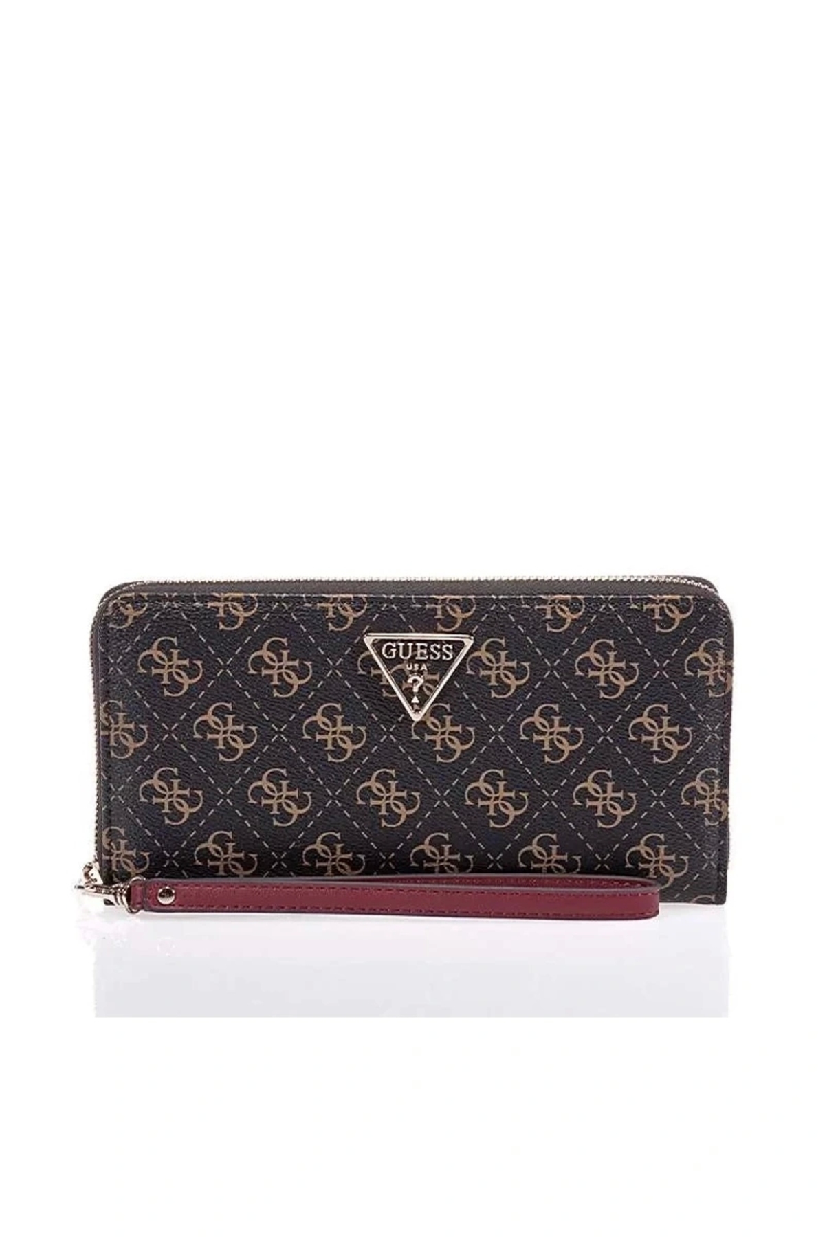 GUESS Laurel Cheque Organizer Coal Logo Porte-Monnaie Élégant