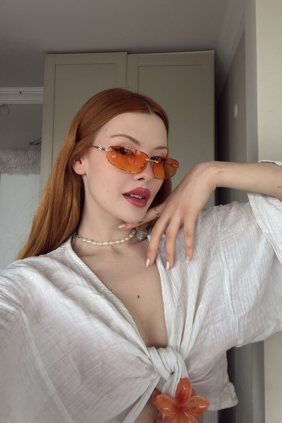 FALAN EYEWEAR Jorell Kadın Güneş Gözlüğü Turuncu