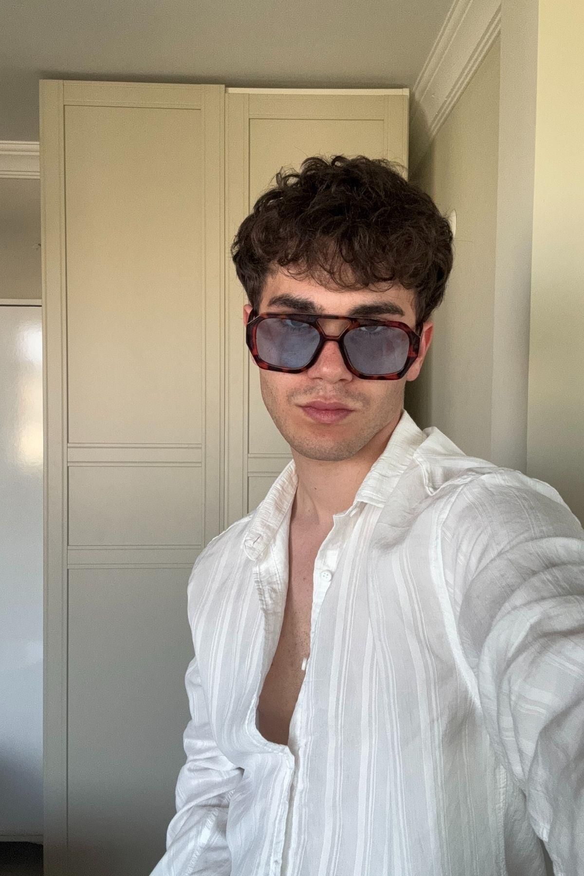 FALAN EYEWEAR Tunny Erkek Güneş Gözlüğü Leopar Mavi