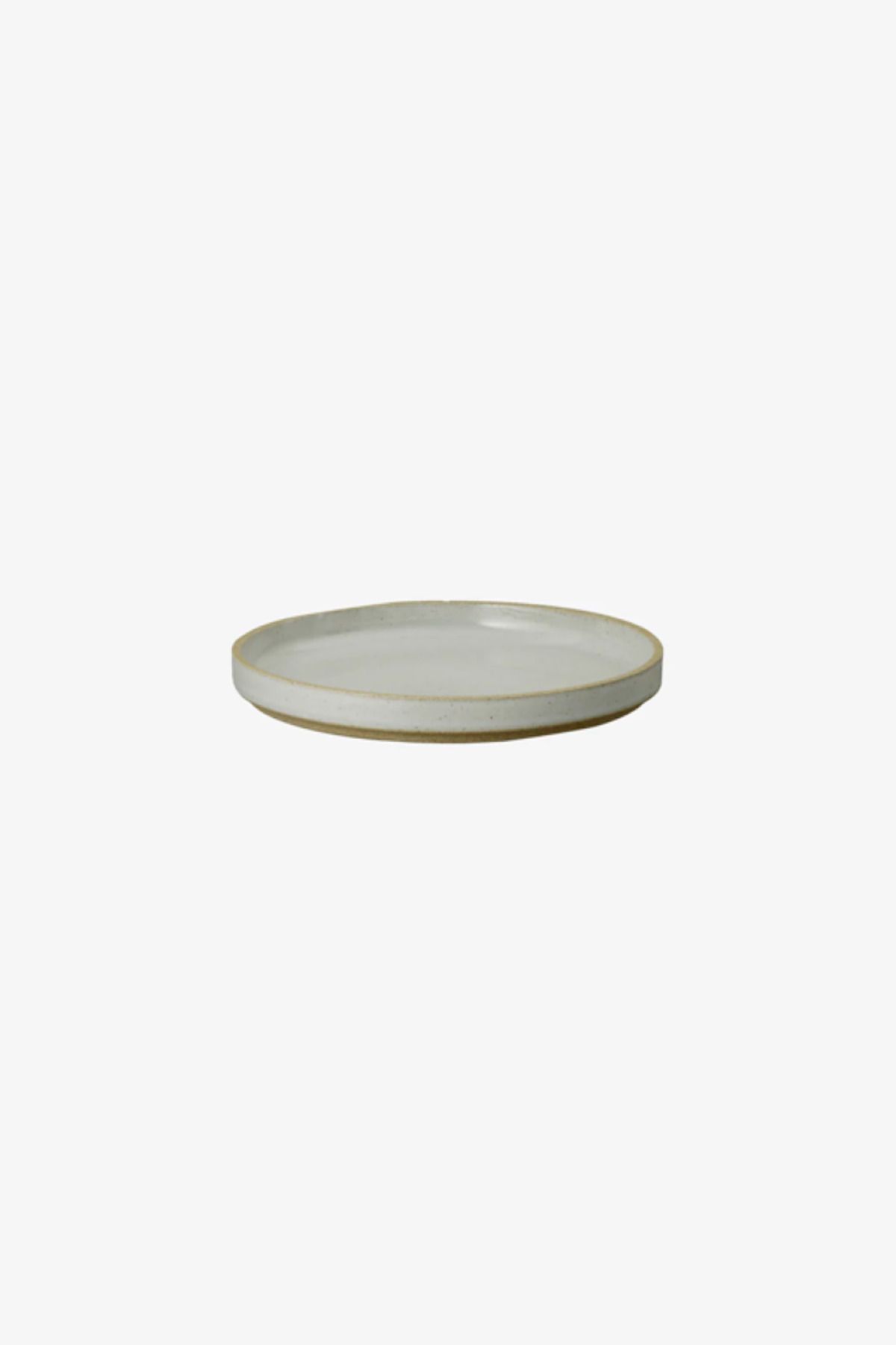 HASAMI PORCELAIN Japon Tasarımı Parlak Gri Seramik Tabak/Kapak 18.5 cm Çaplı