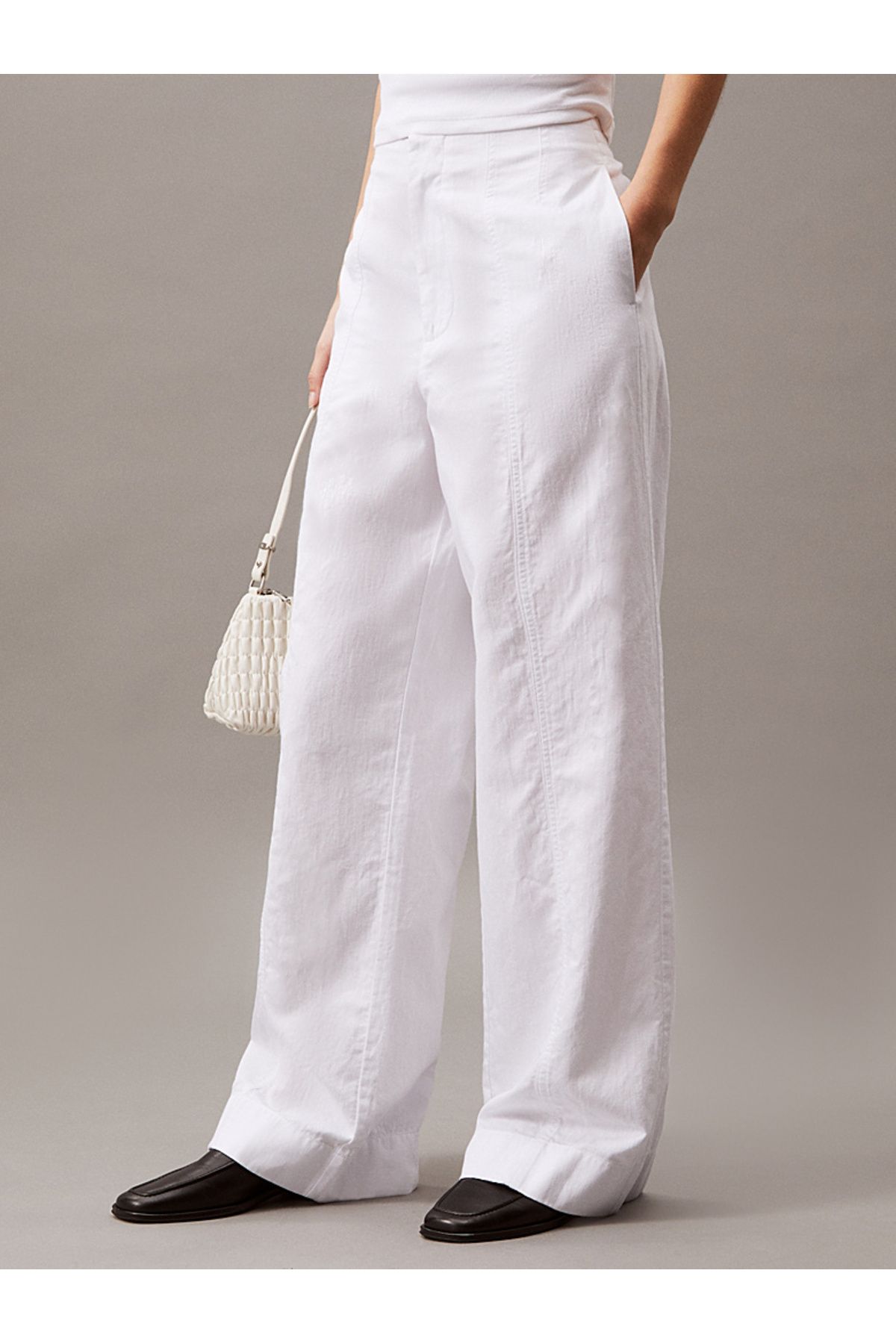 Calvin Klein Soft Cotton Linen Trousers