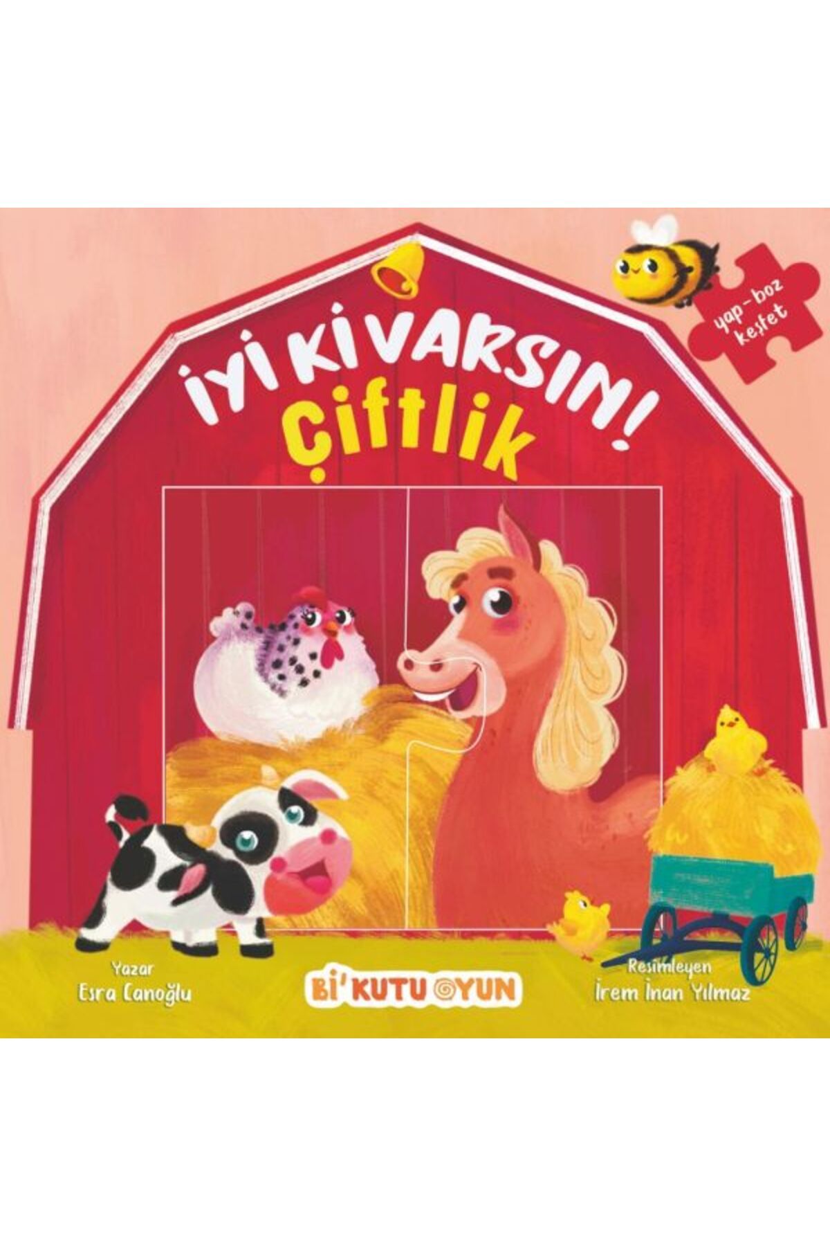 Bi Kutu Oyun İyi ki varsın Çiftlik (Yapbozlu Kitap)