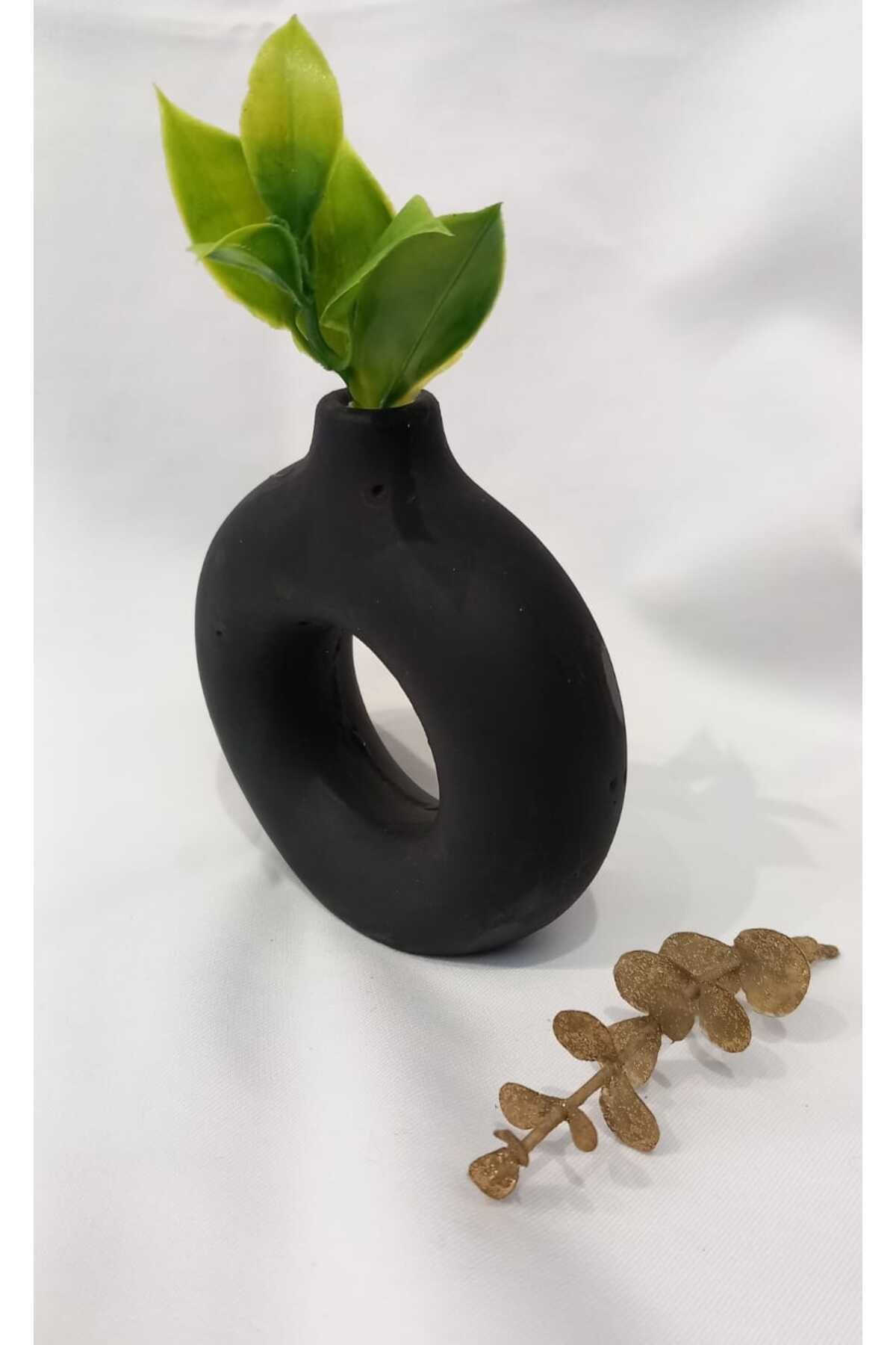 ŞIK VE MUTLU Dekoratif Seramik Vazo ( 10 CM )