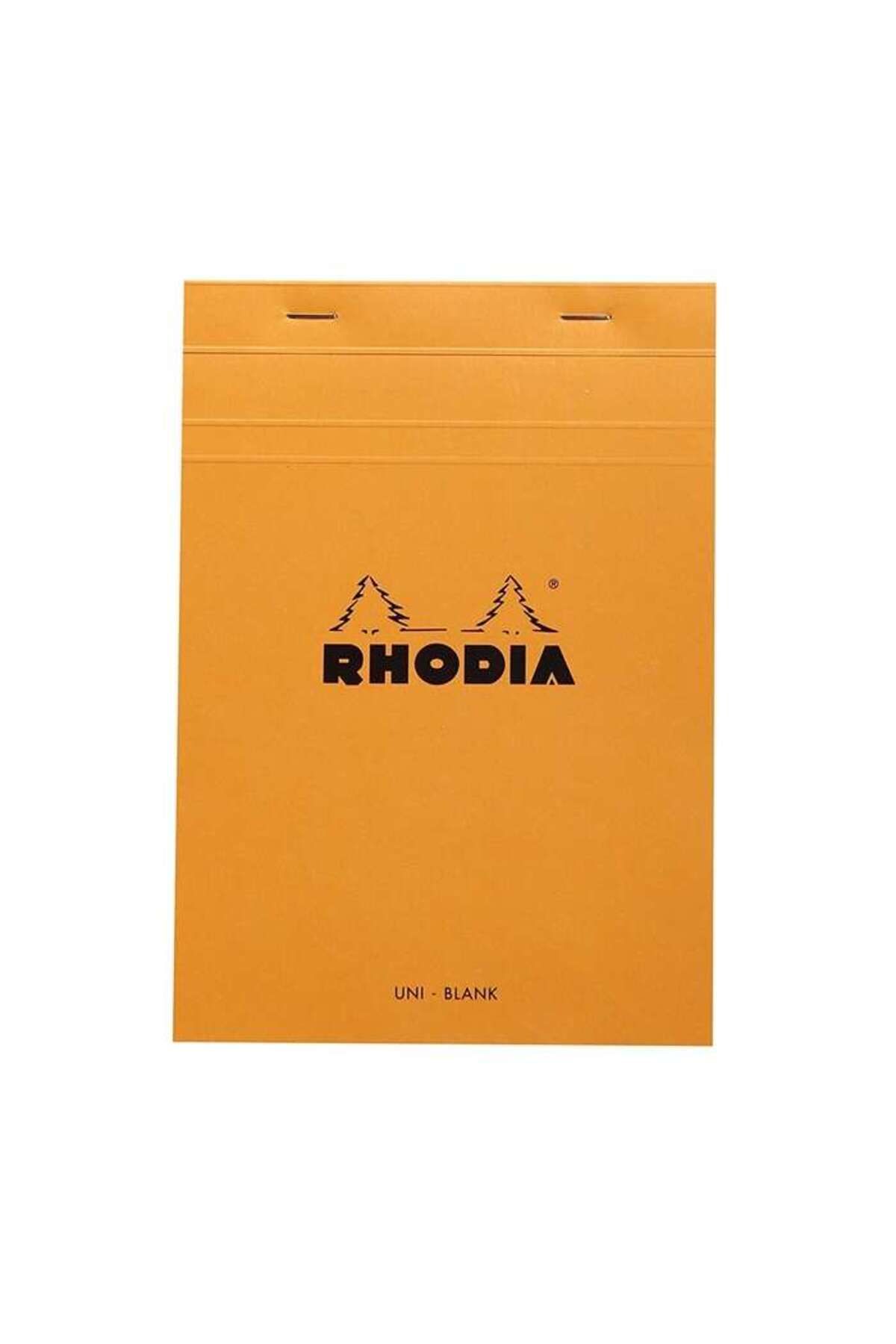 Rhodia Basics A5 80yp Üstten Zımbalı Çizgisiz Blok Turuncu / 16000