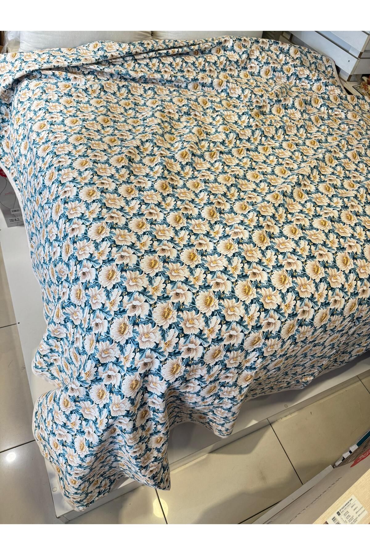 ŞENER HOME-Daisy Pattern Printed 150X240 Cm. Single Single Pike 4