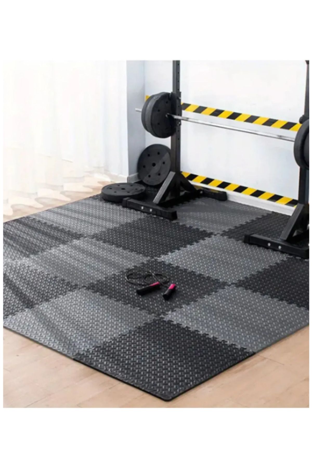 CARPAZAR 16'lı Set Fitness Pilates Yoga Eva Minder Mat Puzzle Kaymaz Su Geçirmez 50x50 13mm