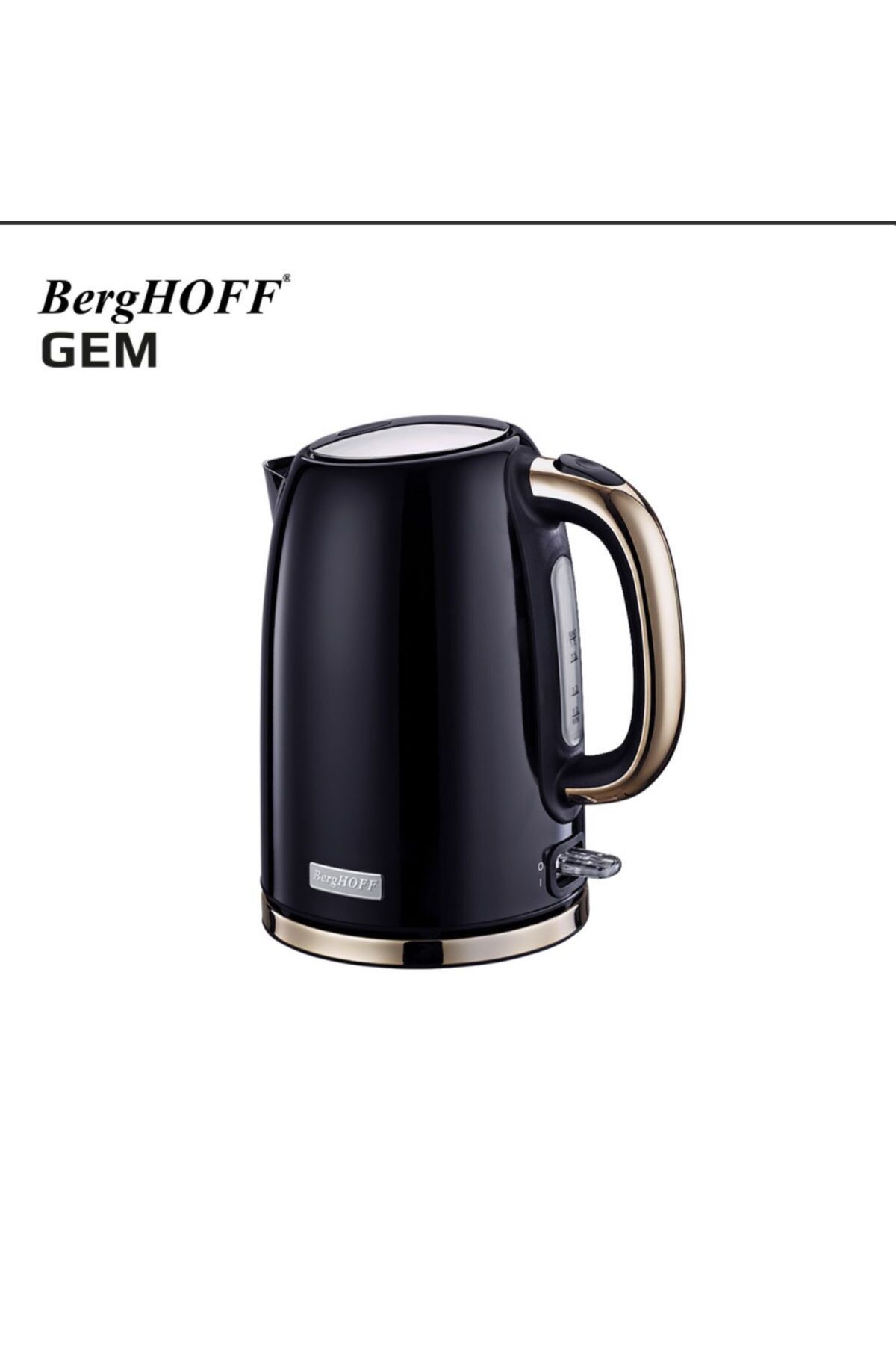 Berghoff GEM TITAN 1.7 Litre Siyah Gold Su Isıtıcısı