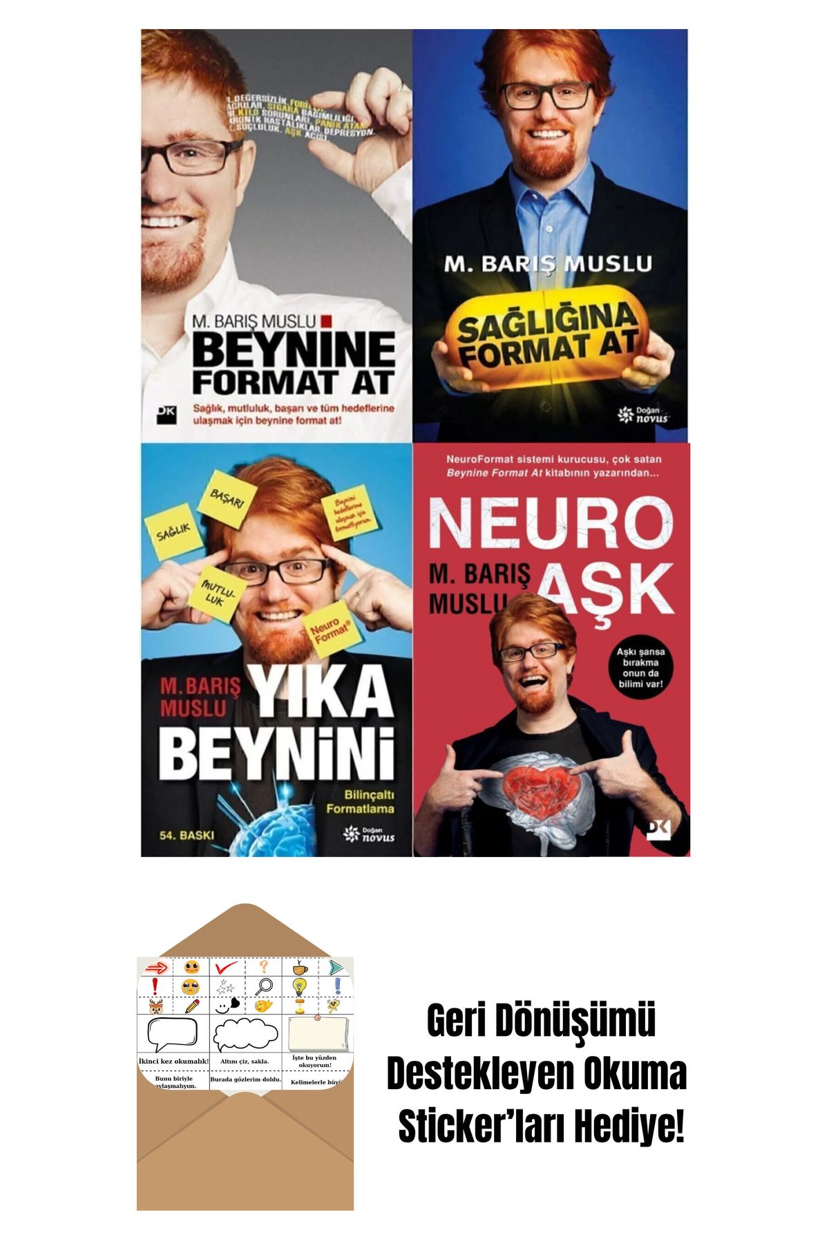 Doğan Egmont Muslu 4 Kitap Set + Okuma Sticker'ları