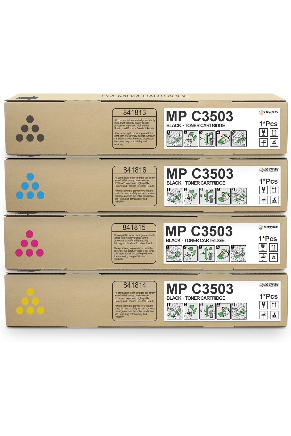 Ricoh Aficio/Lanier/Savin MP C3003 MP C3503 MP C3004 MP C3504 Printer MUADİL SET