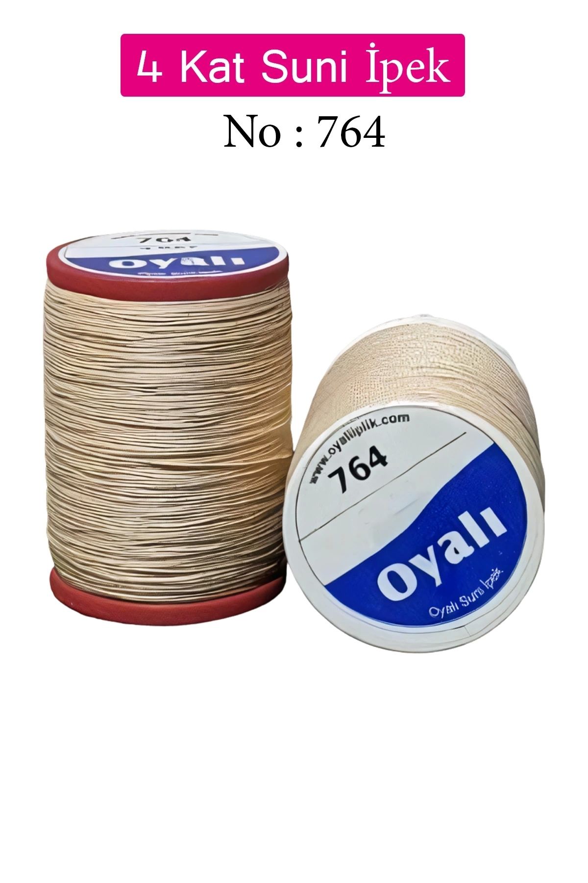 Royaleks Oyalı 4 Kat Suni İpek İplik İğne Oyası Boncuk İpi Tığ Oyası No:764