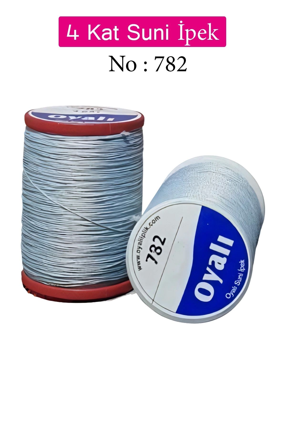 Royaleks Oyalı 4 Kat Suni İpek İplik İğne Oyası Boncuk İpi Tığ Oyası No:782