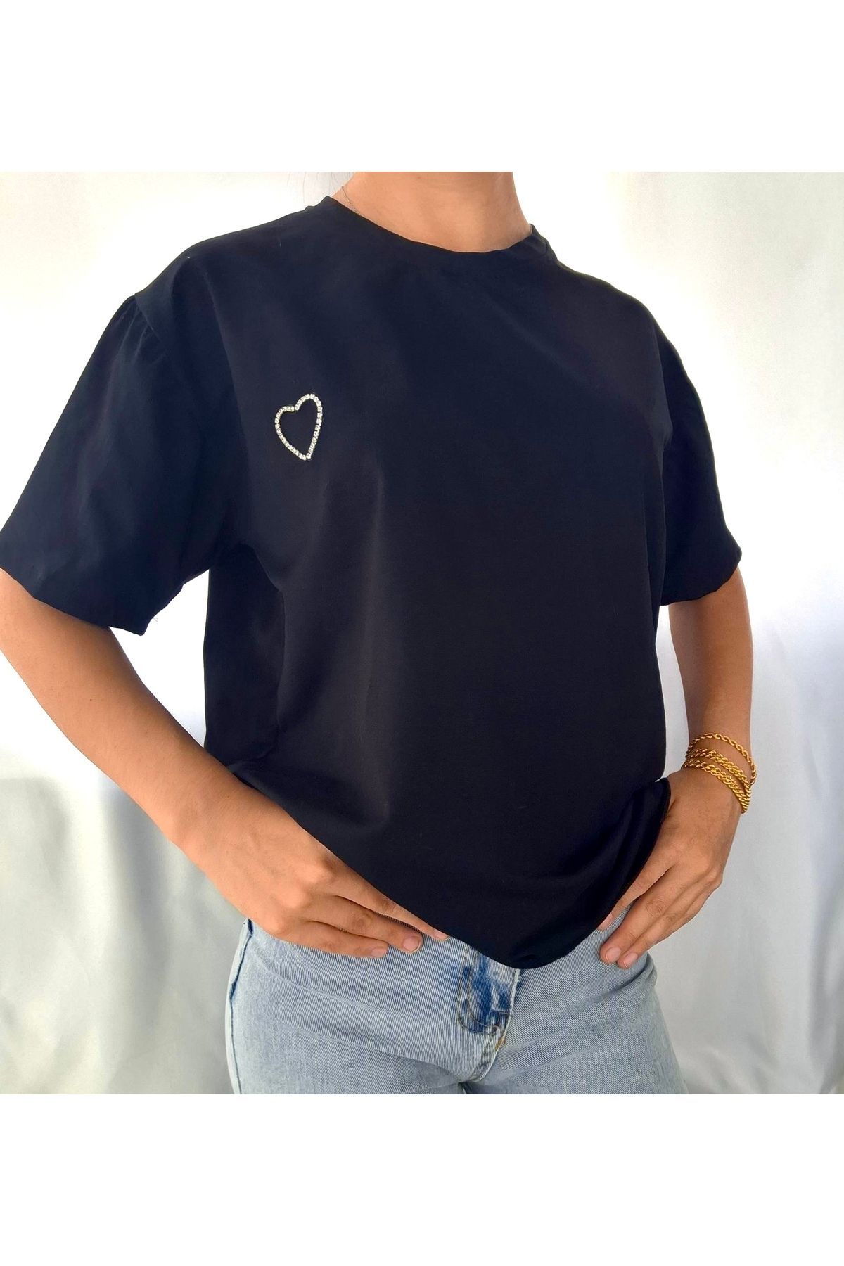Aurora Taşlı kadın t-shirt