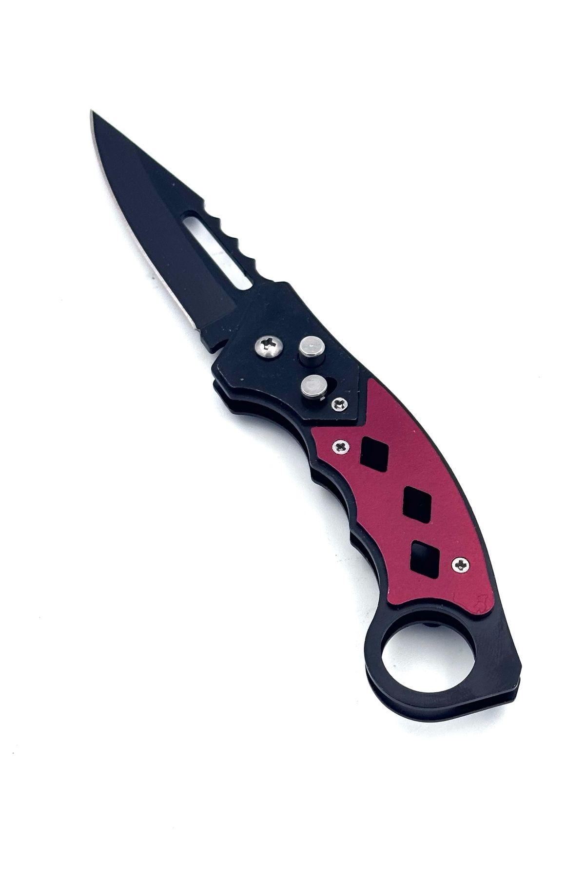 Nokta Outdoor KAMP OUTDOOR DÜĞMELİ METAL ÇAKI 19 CM KEMER KLİPSLİ
