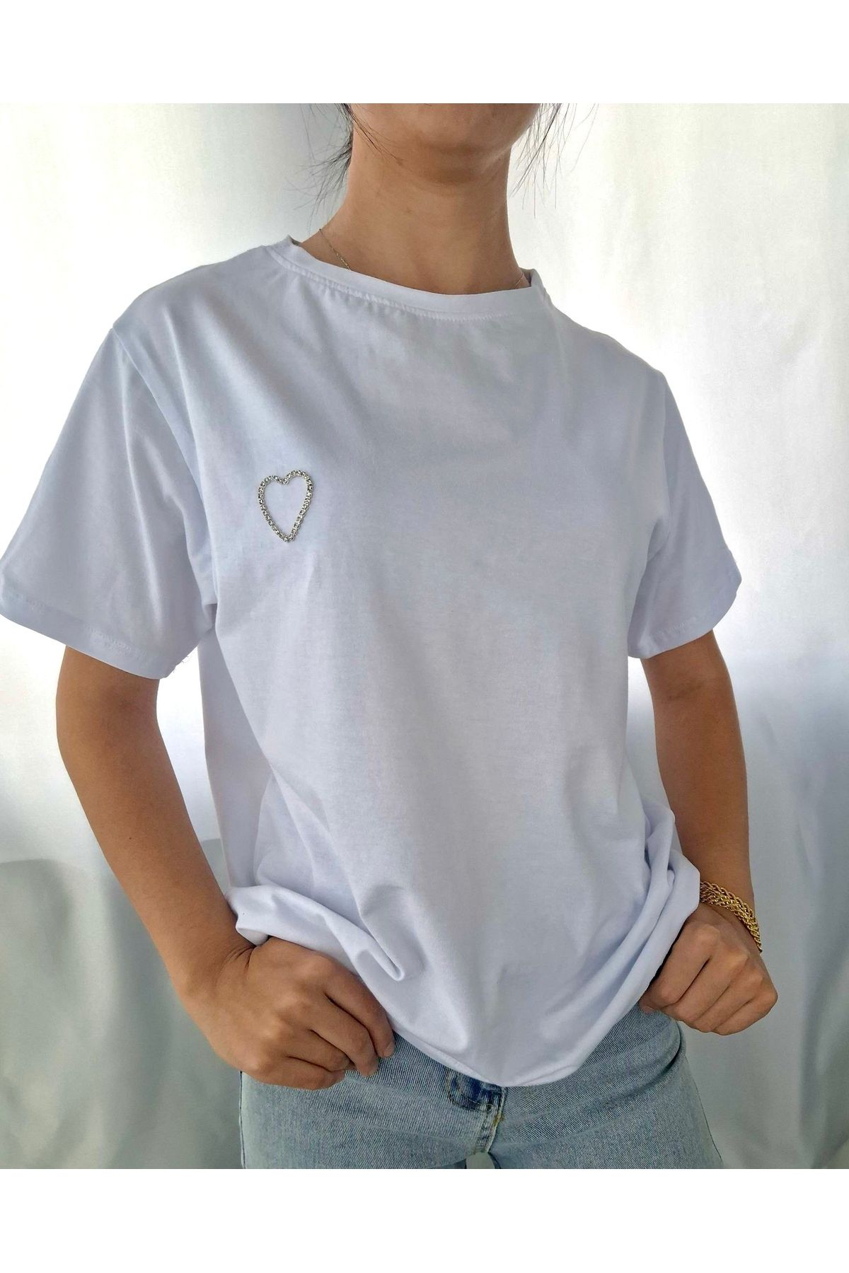 Aurora Taşlı kadın t-shirt