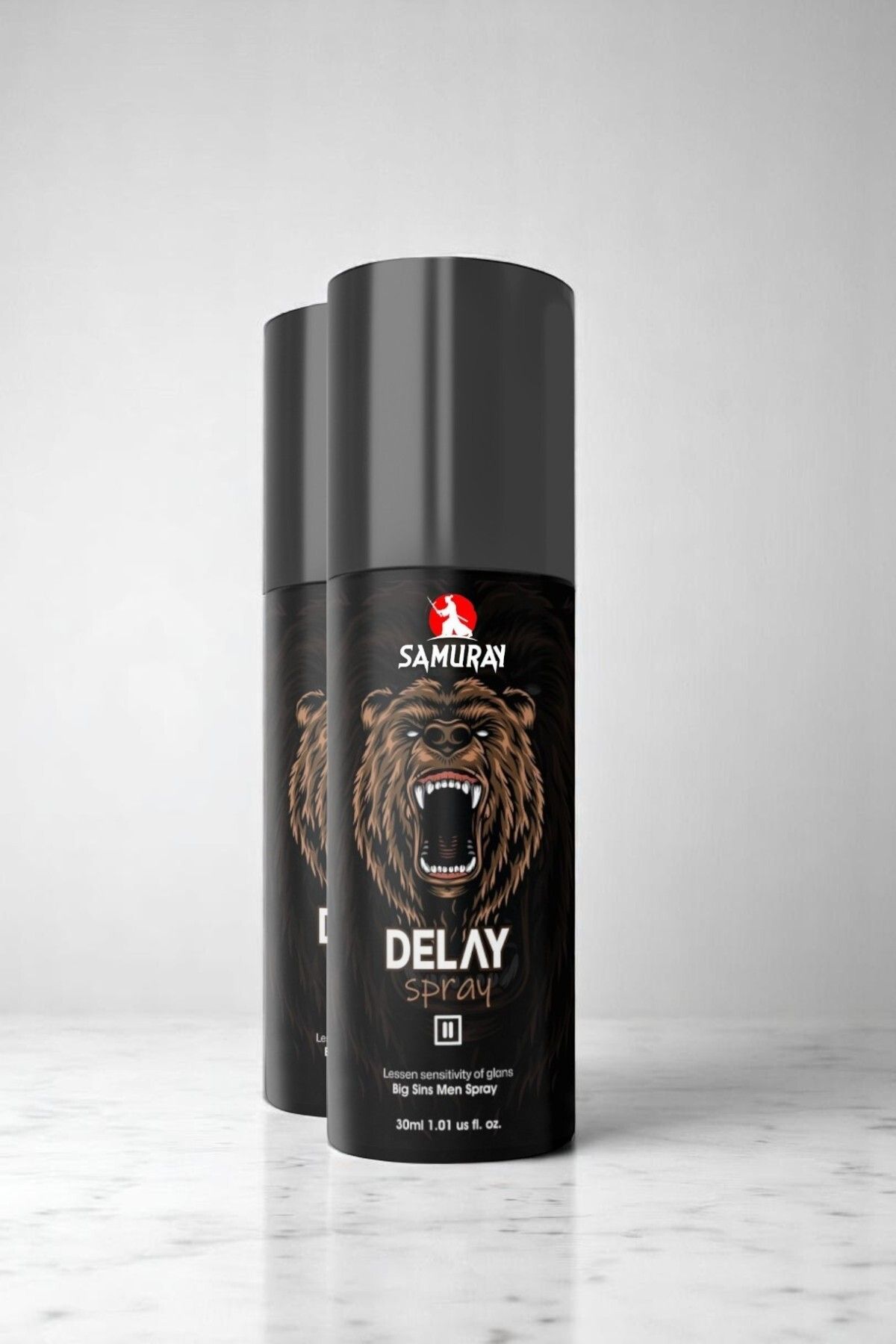 SAMURAY 2 Adet - Uzun Ömürlü Geciktiricili Sprey 30 ml – Ekstra Dozaj Avantajı