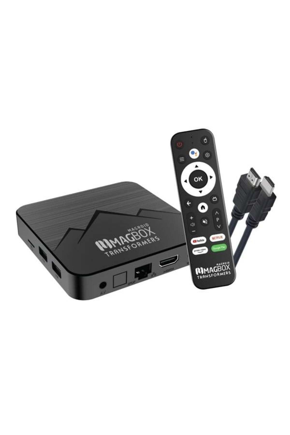 Balesso Magbox Magroid Transformers 32 Gb Hdd 4 Gb Ram Bluetooth 5g Wifi Ses Komut Kumandalı Android Tv Box