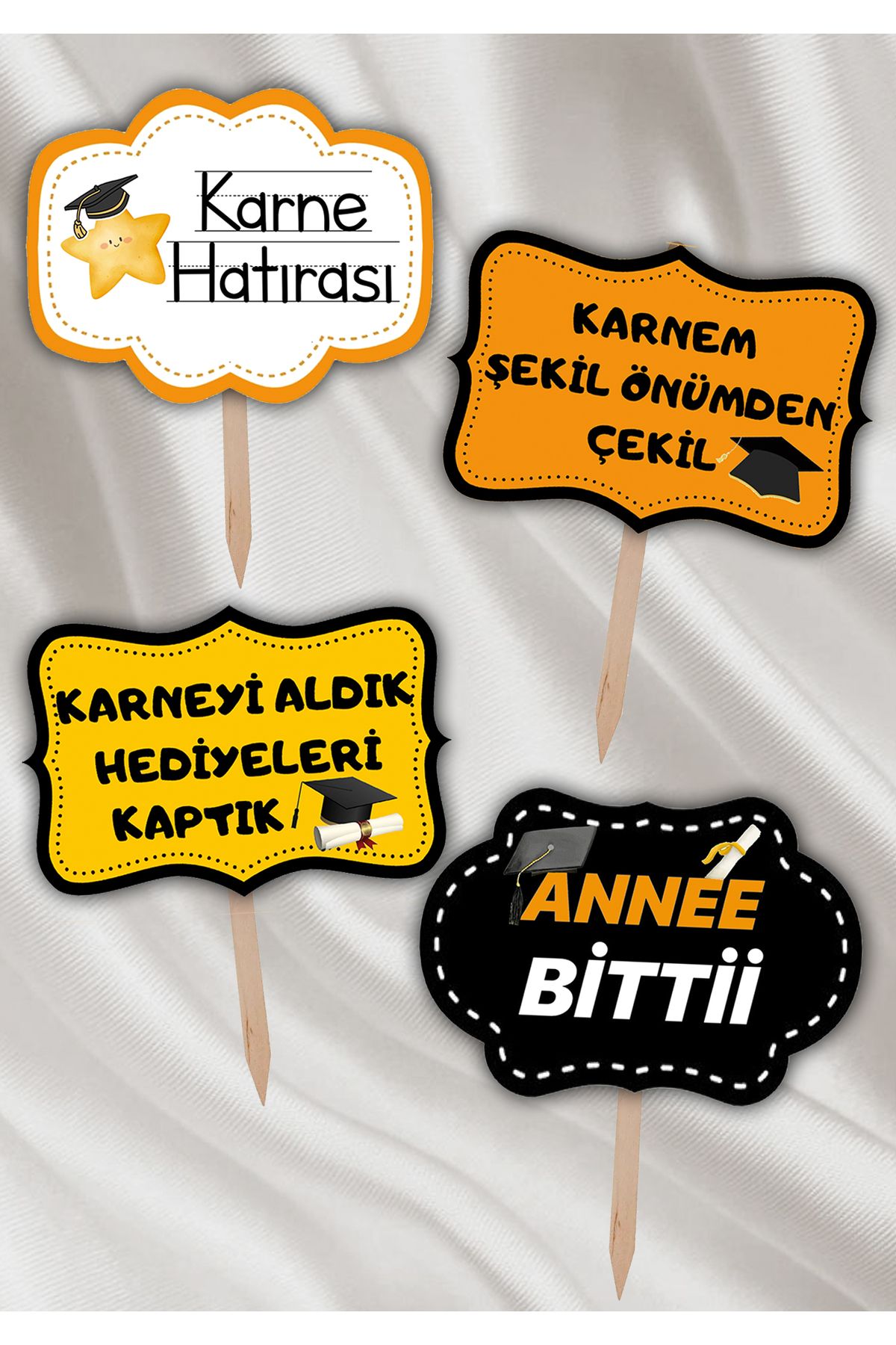 Pankart Evi Karne Hatırası El Pankartı 4 Parça Mezuniyet Konuşma Balonu