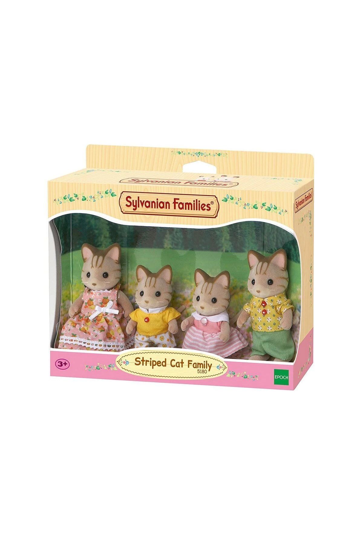 MT29 GİYİM 5180 Sylvanian Families, Çizgili Kedi Ailesi, +3 yaş