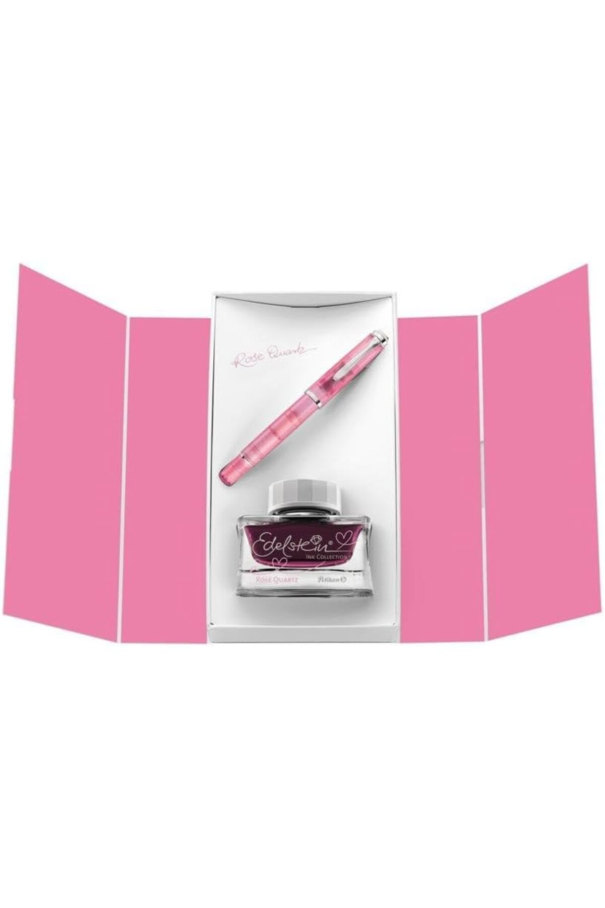 STOREMAX ELZ M205 Rose Quartz F + Edelstein Ink Rose Quartz 50ml set FRNTR 1127478