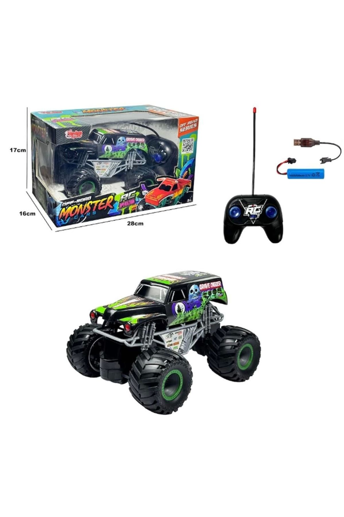 FTT SHOPPING MARKET JY-1003 Uzaktan Kumandalı Full Fonksiyon Şarjlı Monster Jeep