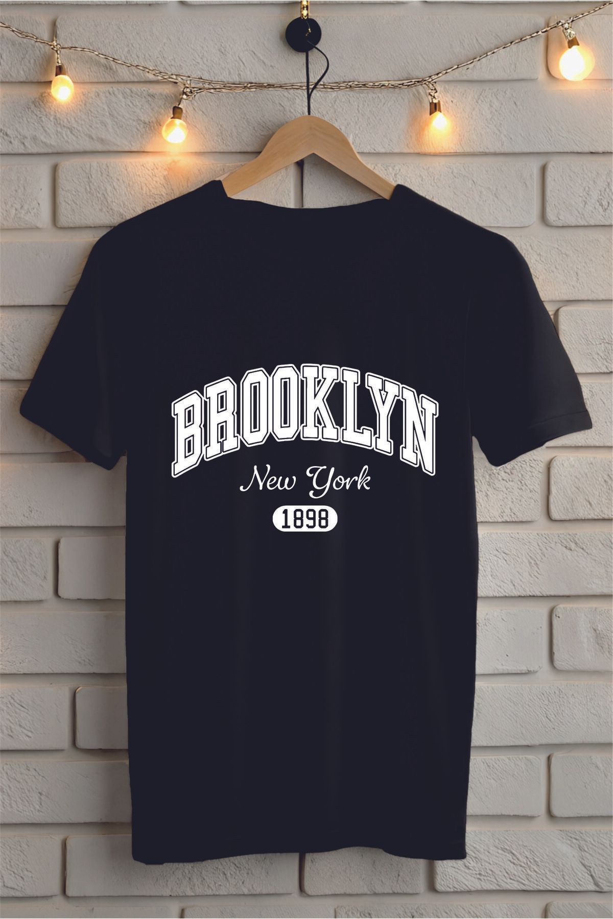 ModaSphere Brooklyn Baskılı Unisex Tişört