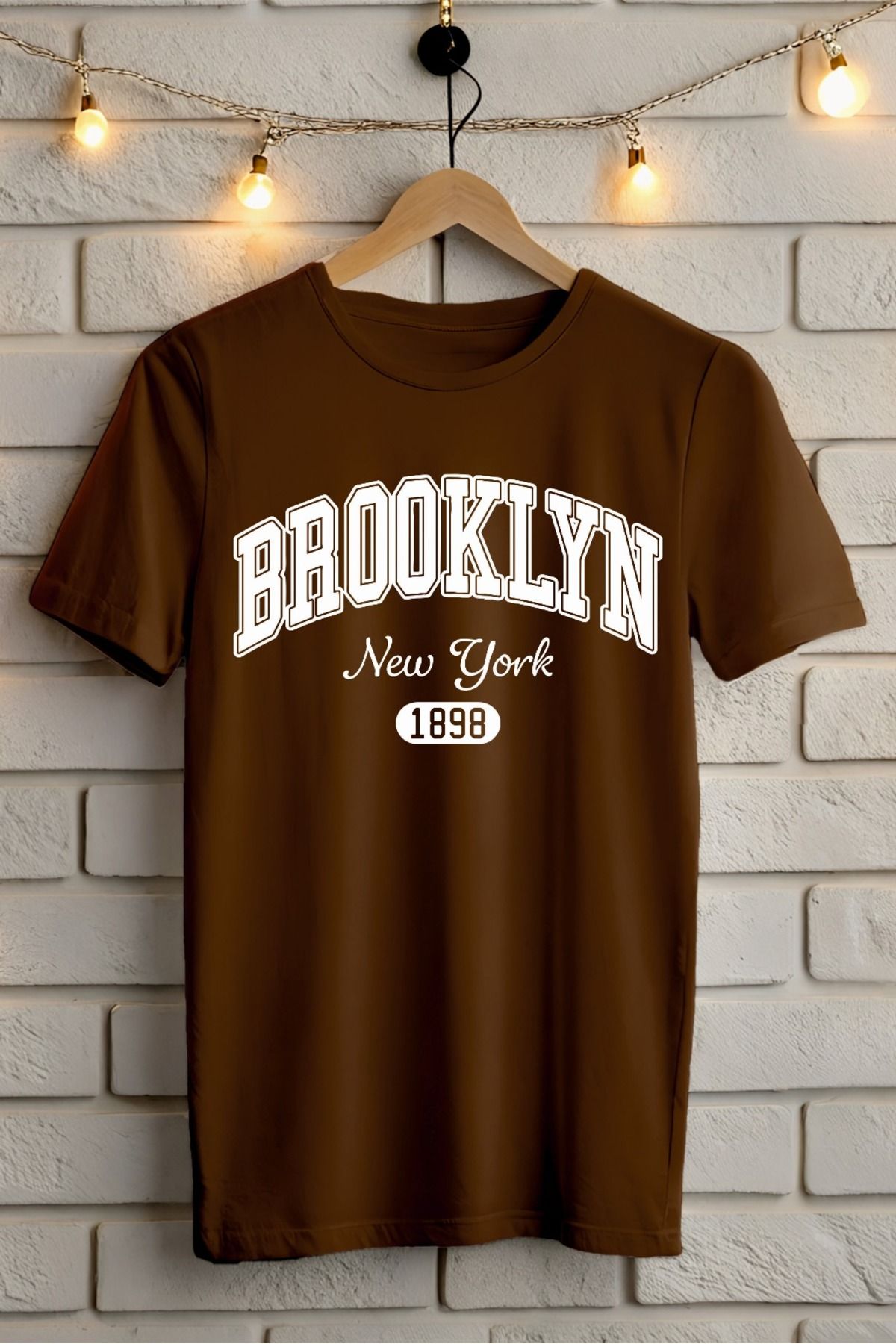 ModaSphere Brooklyn Baskılı Unisex Tişört