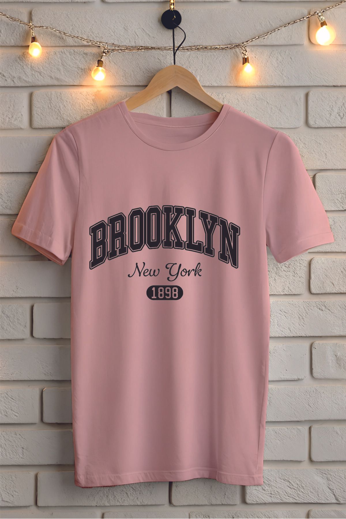 ModaSphere Brooklyn Baskılı Unisex Tişört