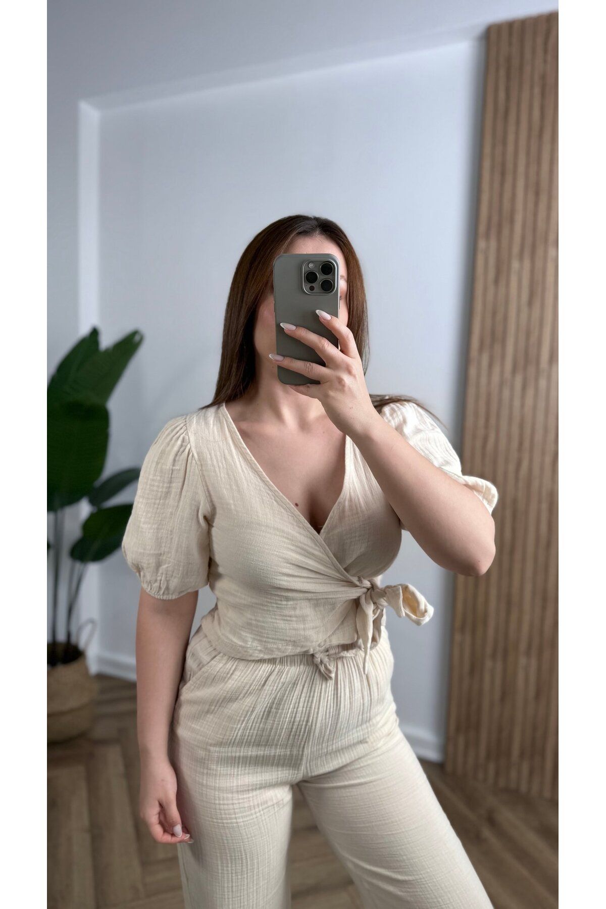 songül özdeş Yeni Sezon Çarpraz Bağlamalı Bluz